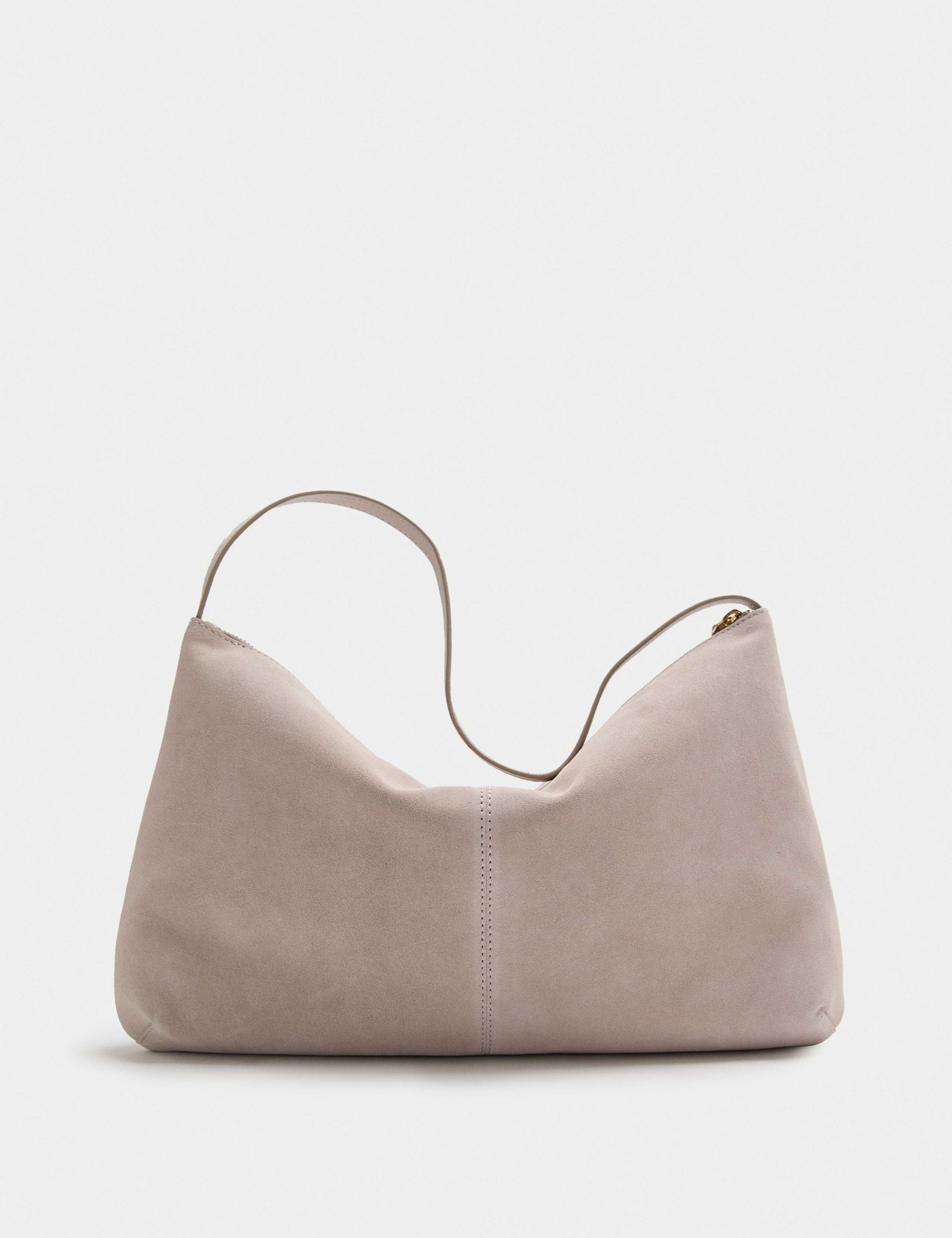 Suede Slouchy Shoulder Bag 2 of 4