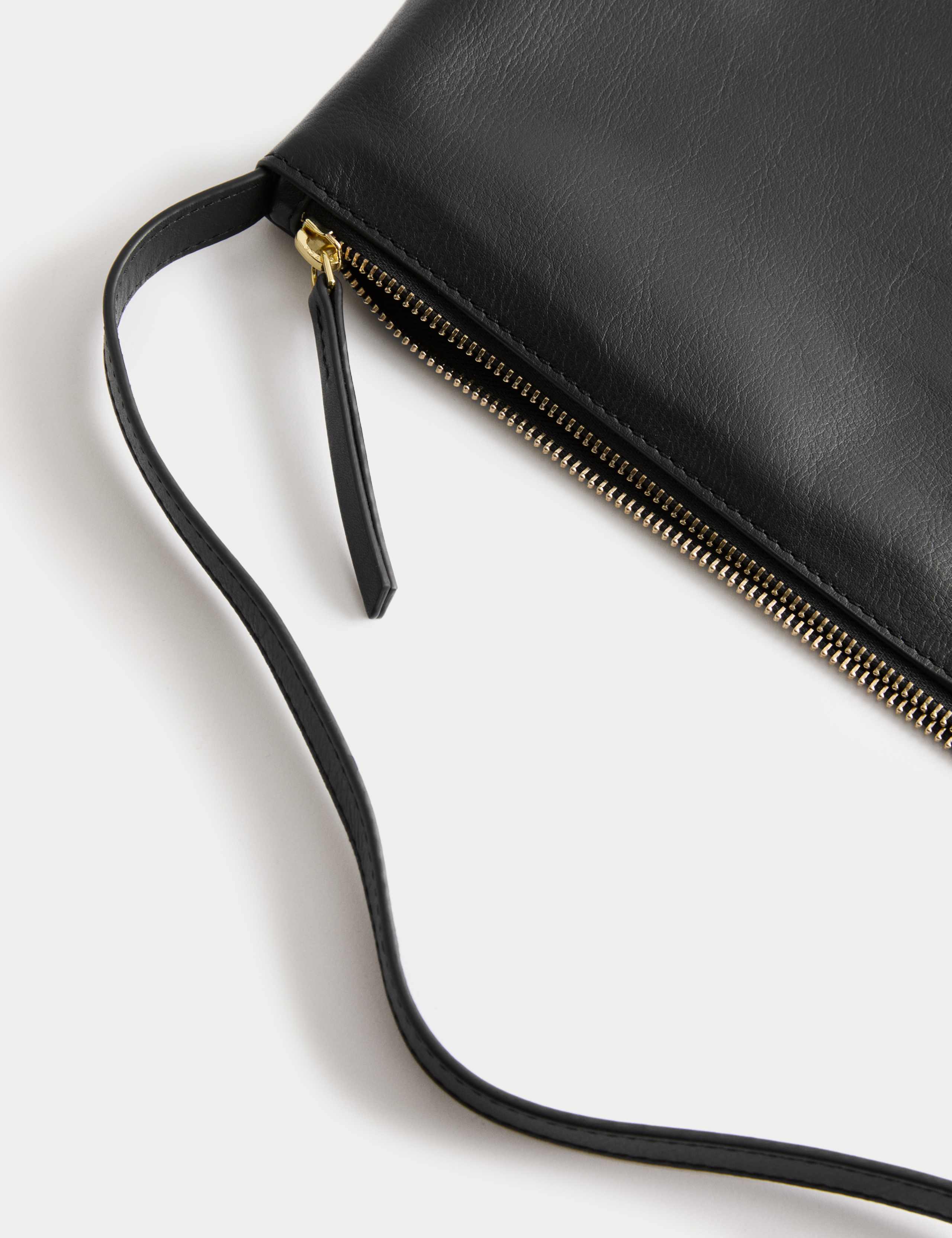 Leather Top Handle Shoulder Bag 1 of 3