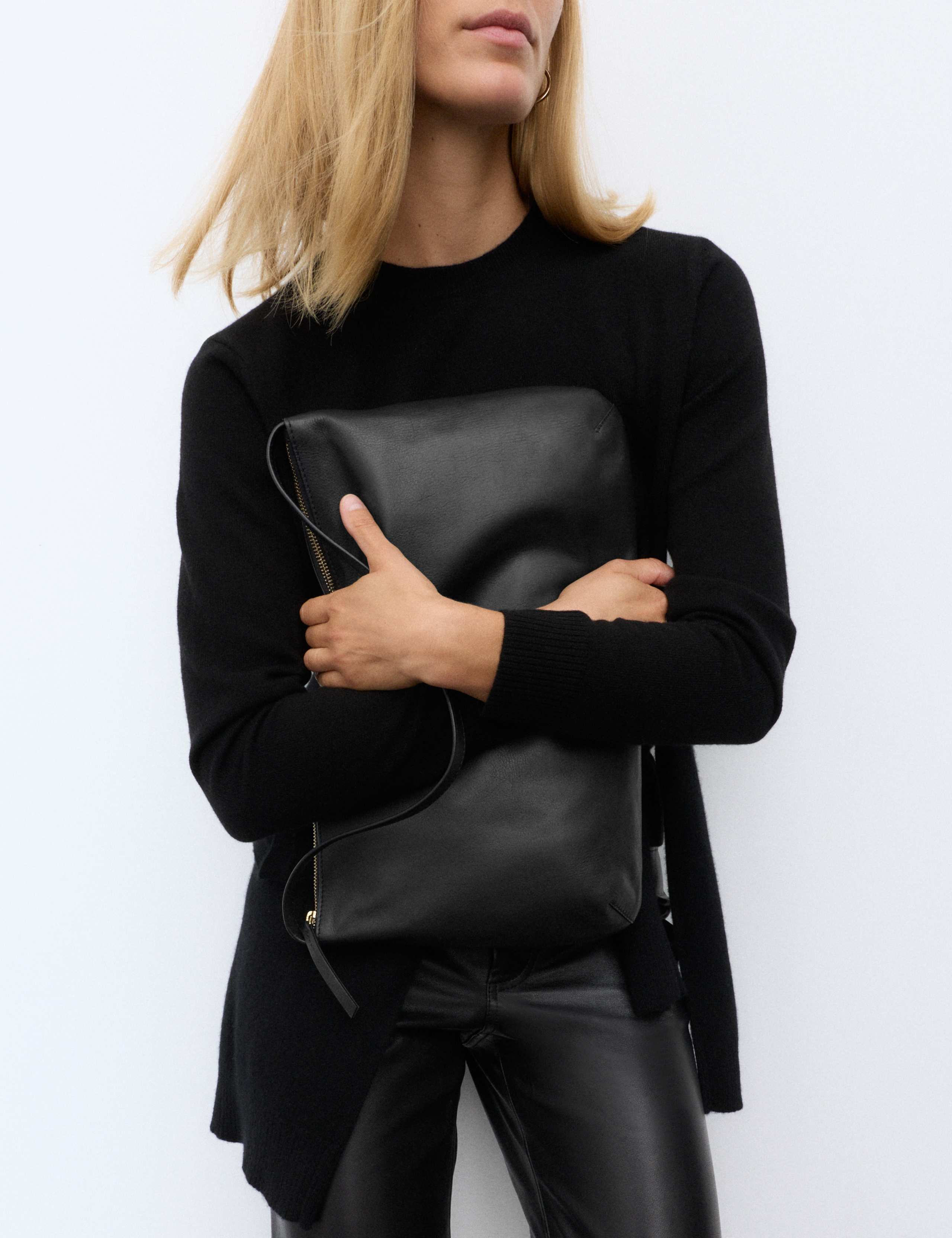 Leather Top Handle Shoulder Bag 4 of 4