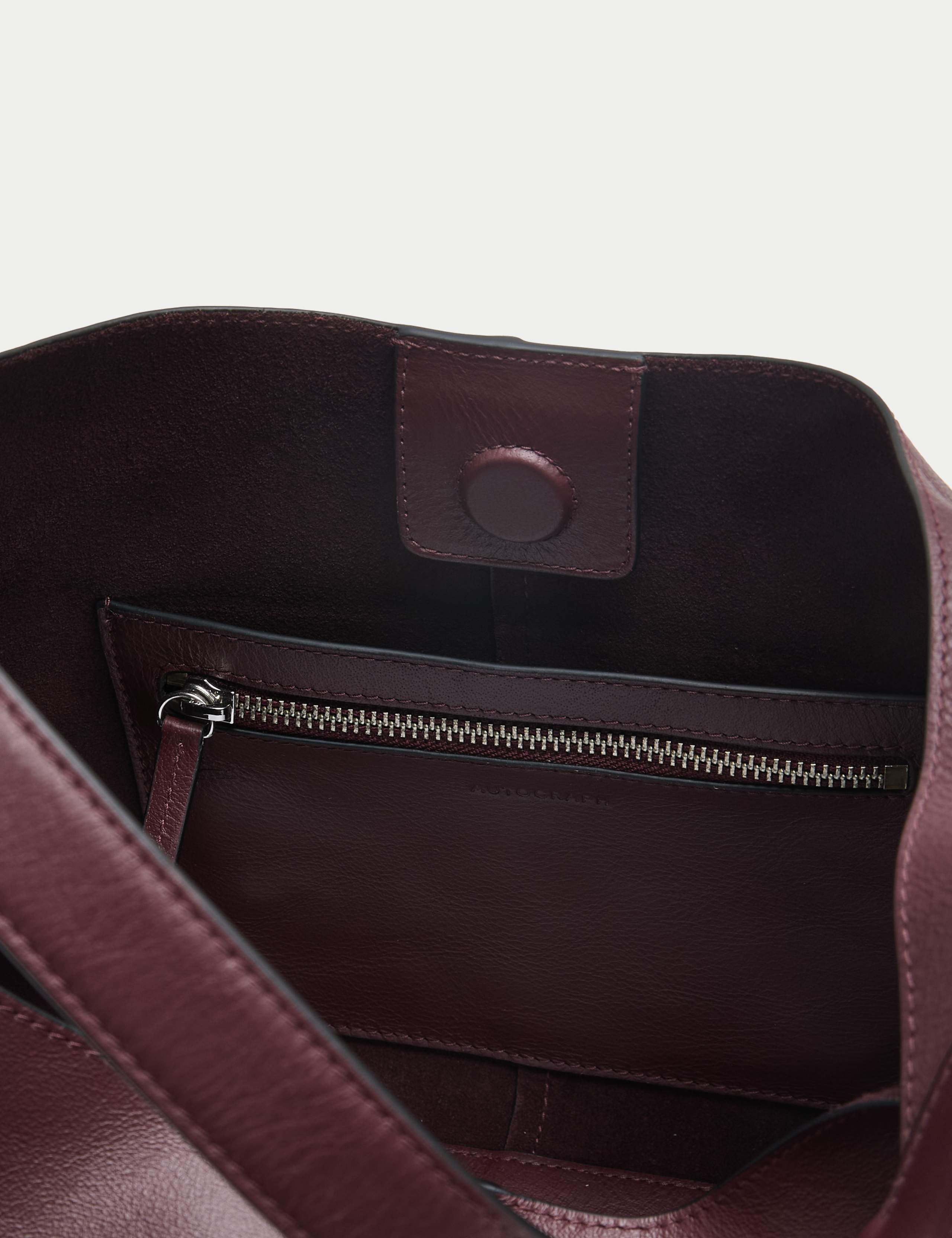 Leather Top Handle Shoulder Bag 3 of 3