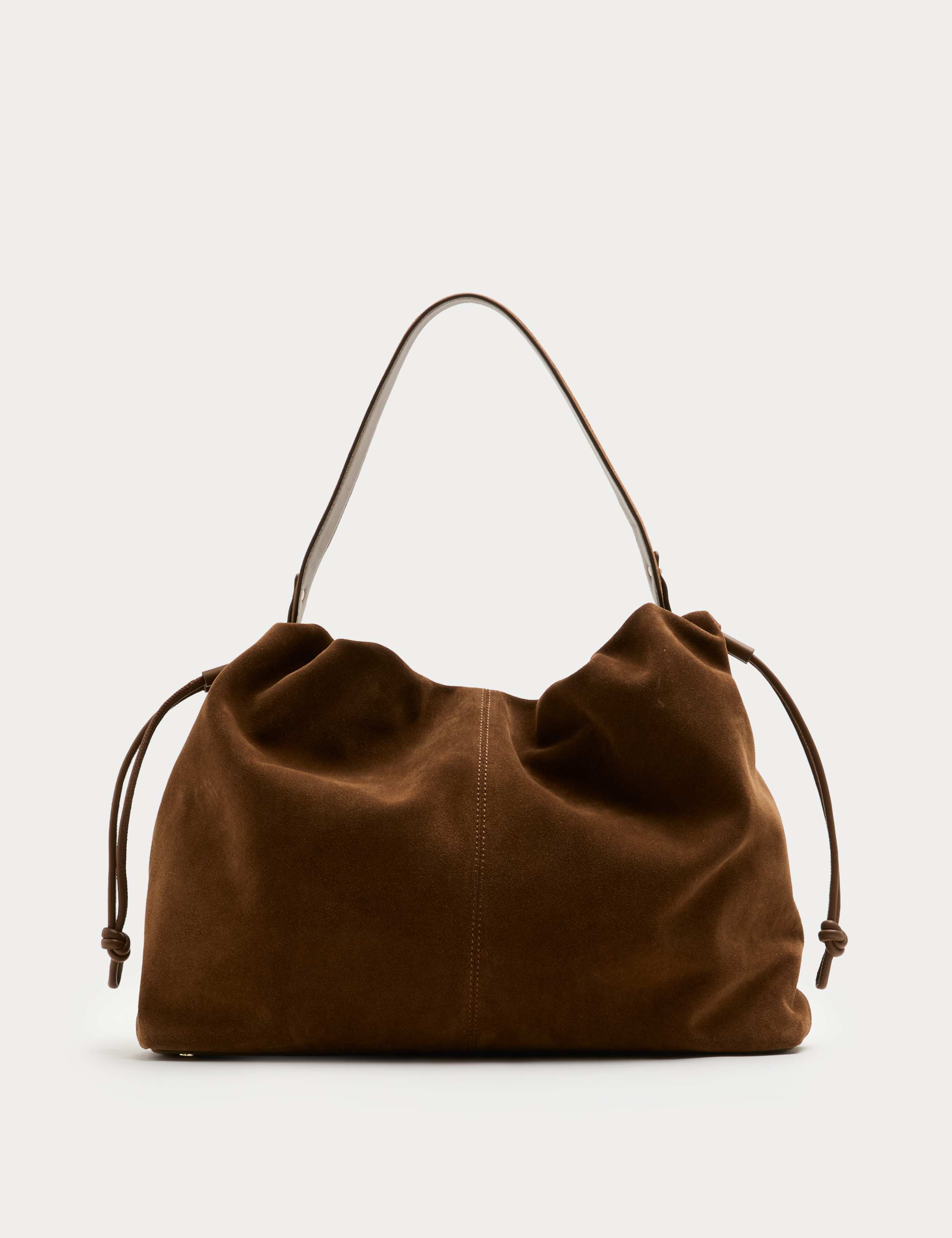 Suede Drawstring Shoulder Bag 2 of 5