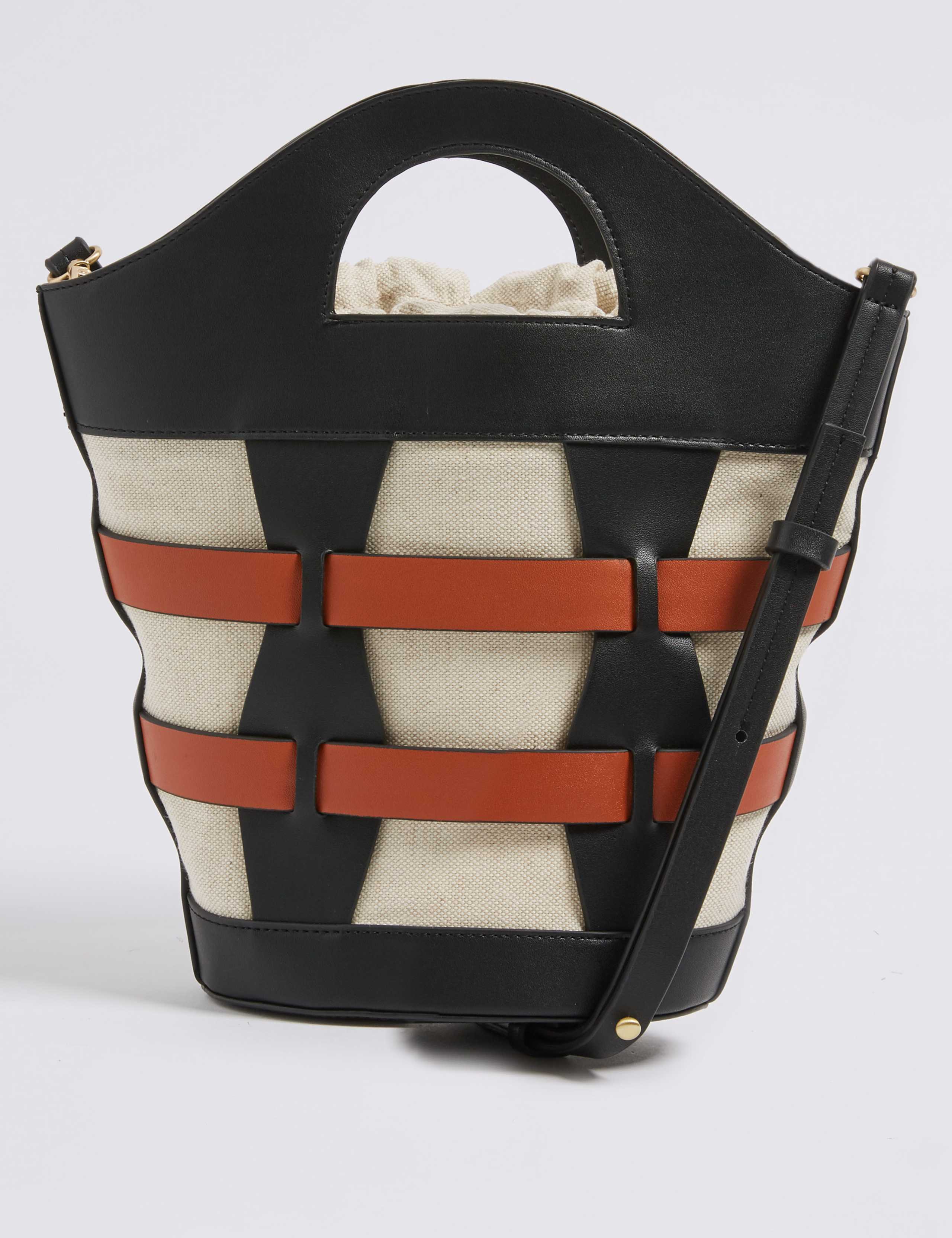 Faux Leather Cross Body Bag 4 of 5