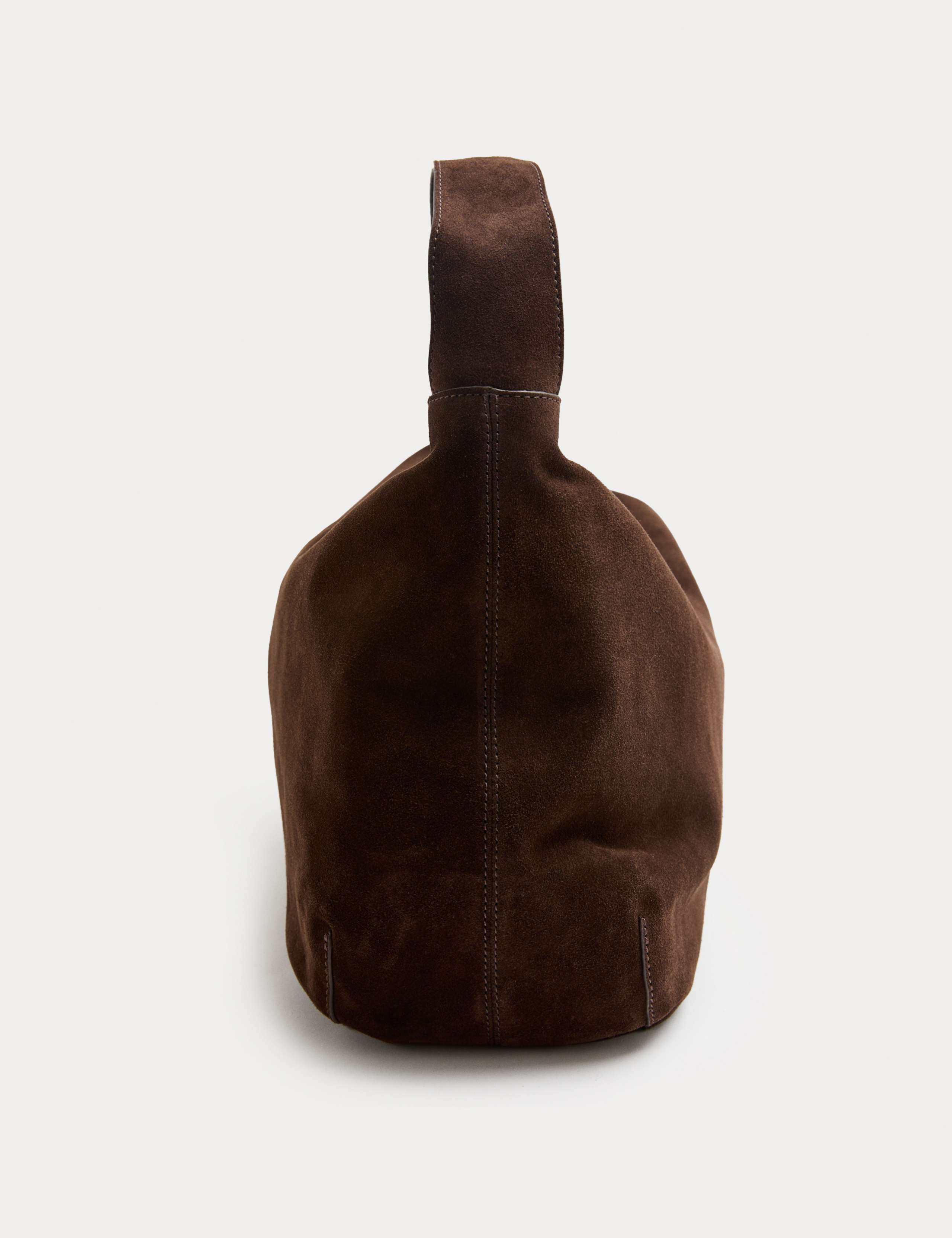 Suede Zip Slouchy Shoulder Bag 3 of 4