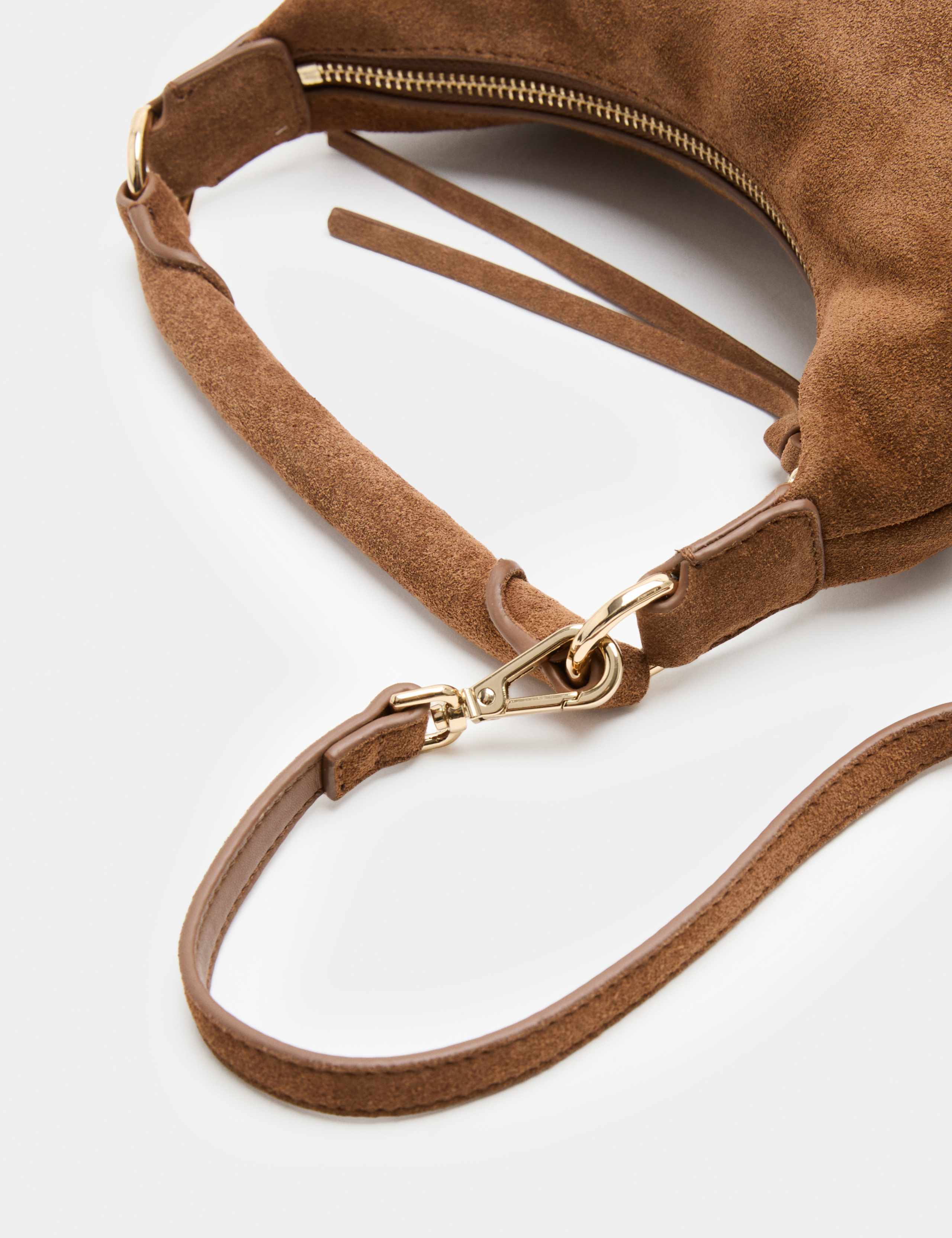 Suede Cross Body Bag 2 of 3