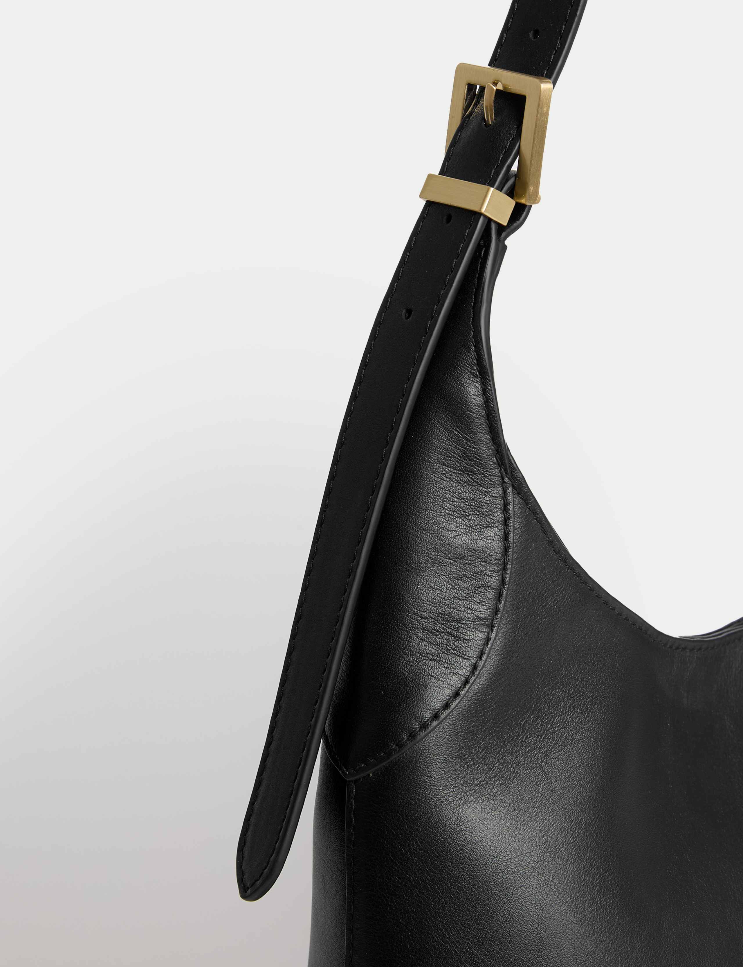 Leather Top Handle Shoulder Tote 2 of 4