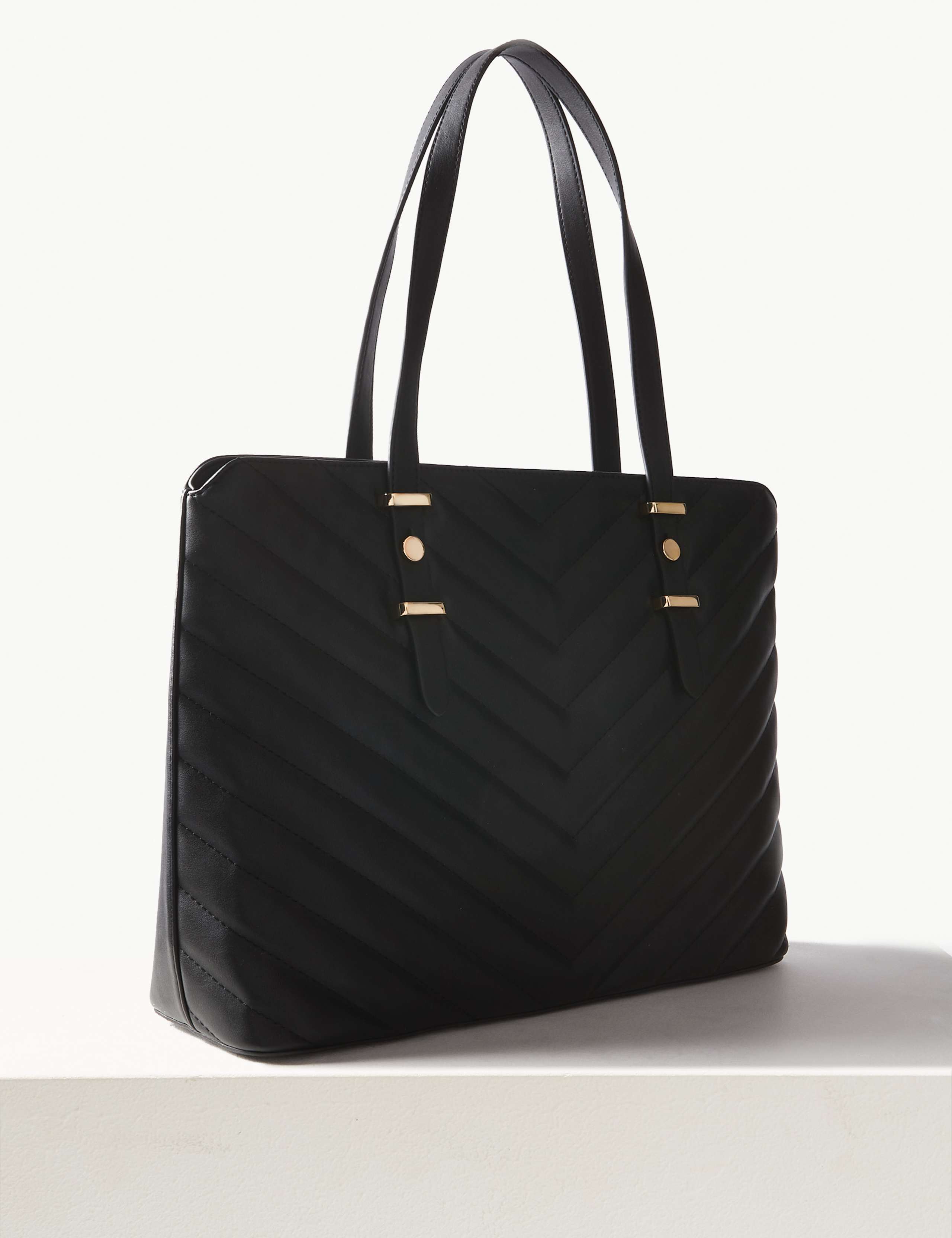 Faux Leather Tote Bag 2 of 5