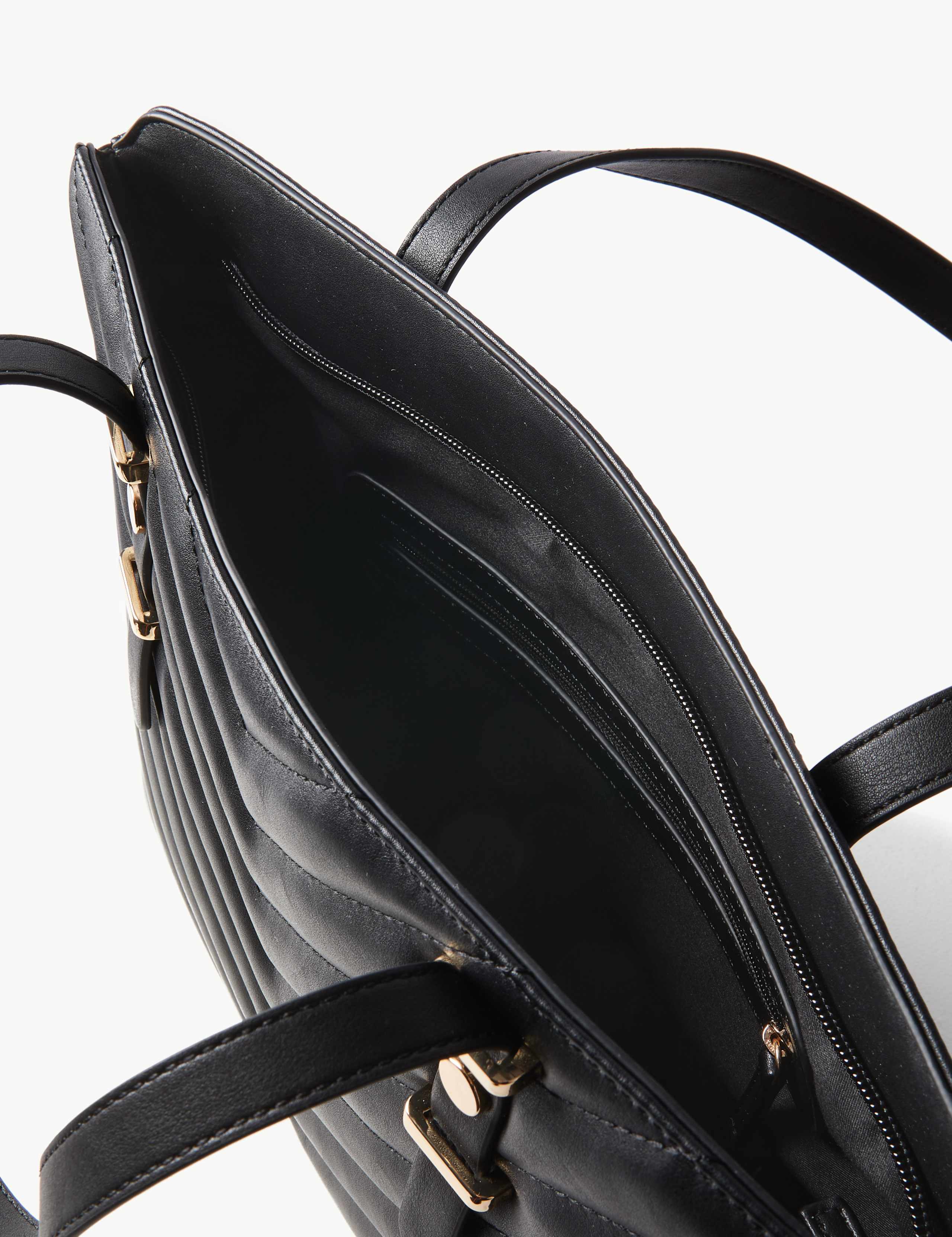 Faux Leather Tote Bag 4 of 5