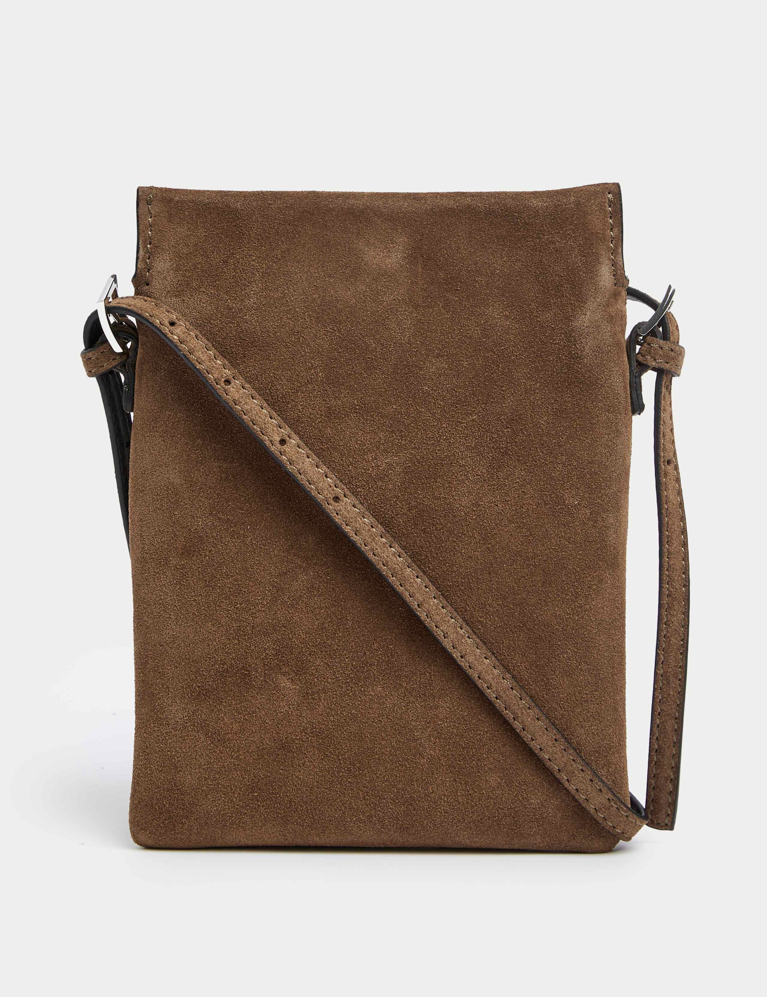 Suede Cross Body Bag 2 of 5