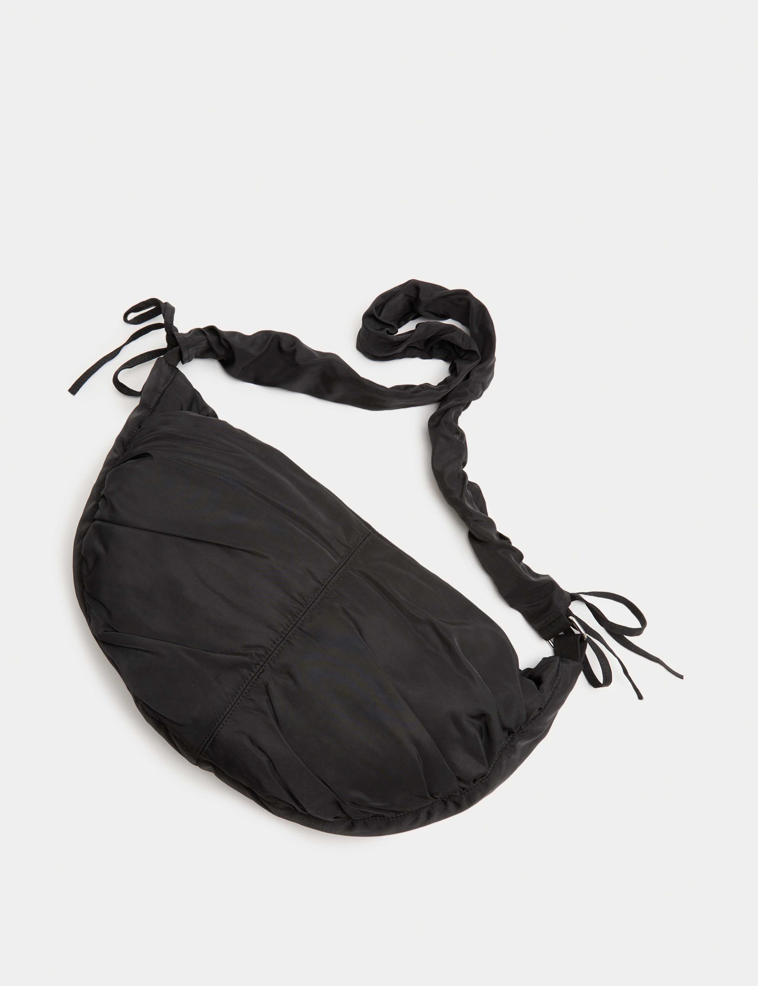 Nylon Ruched Sling Shoulder Bag 2 of 3