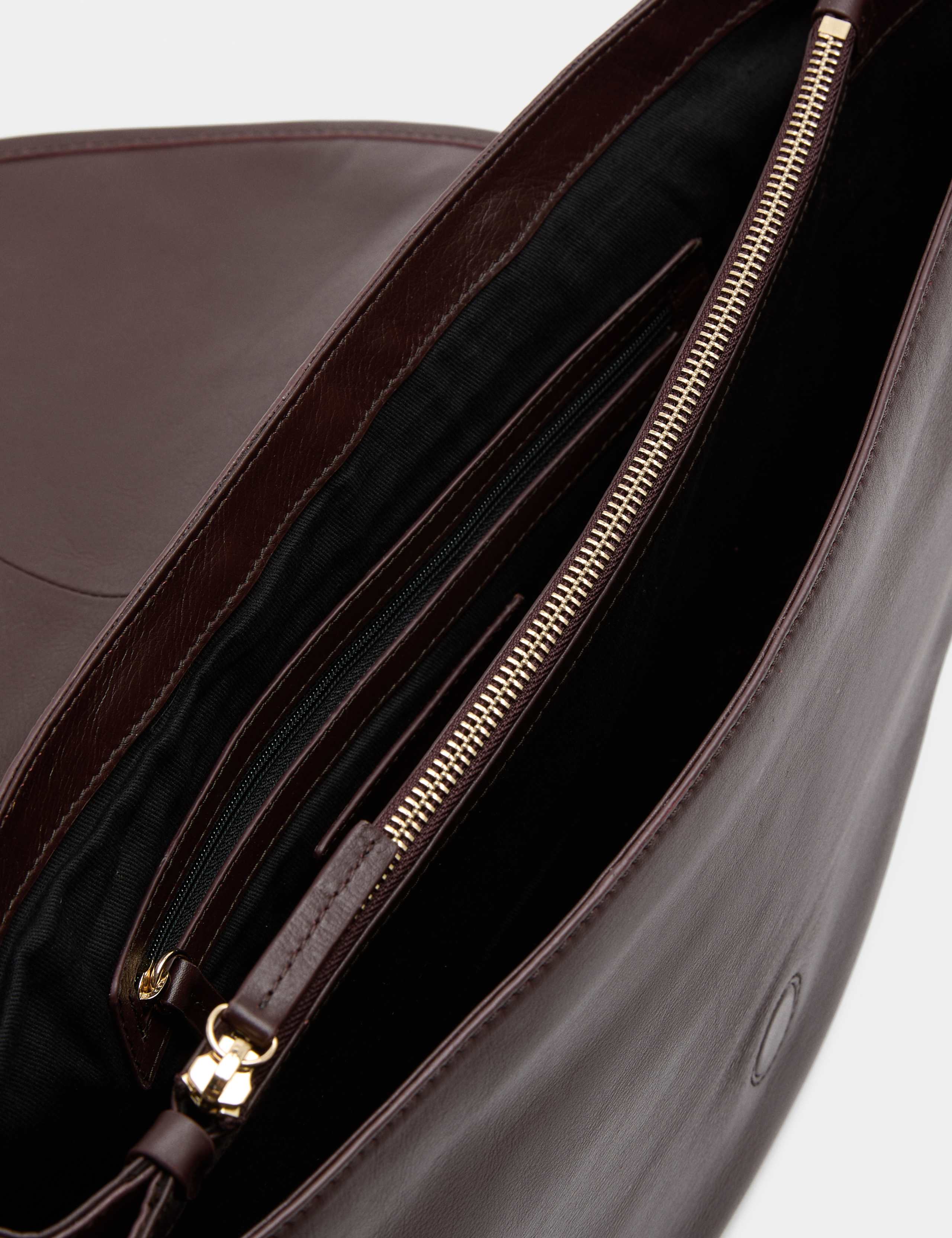 Leather 3 Part Construction Shoulder Bag 4 of 4