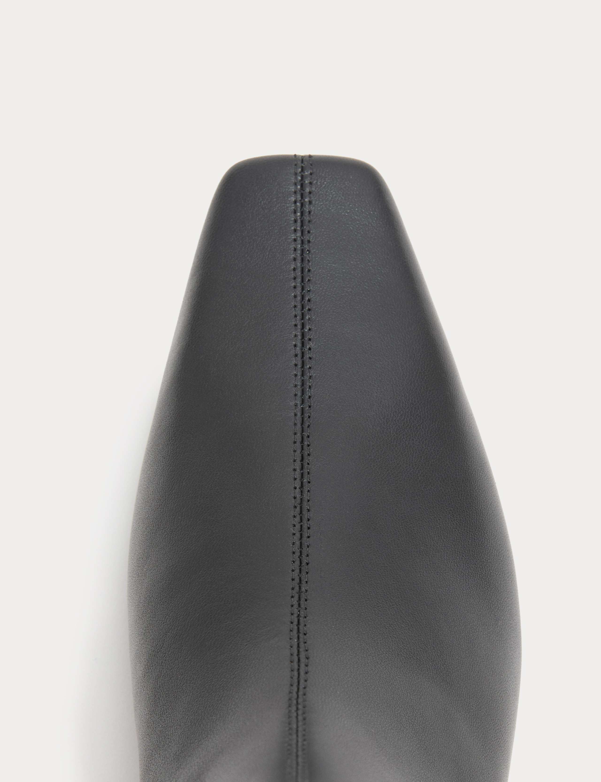 Leather Chelsea Block Heel Chisel Toe Ankle Boots 3 of 3