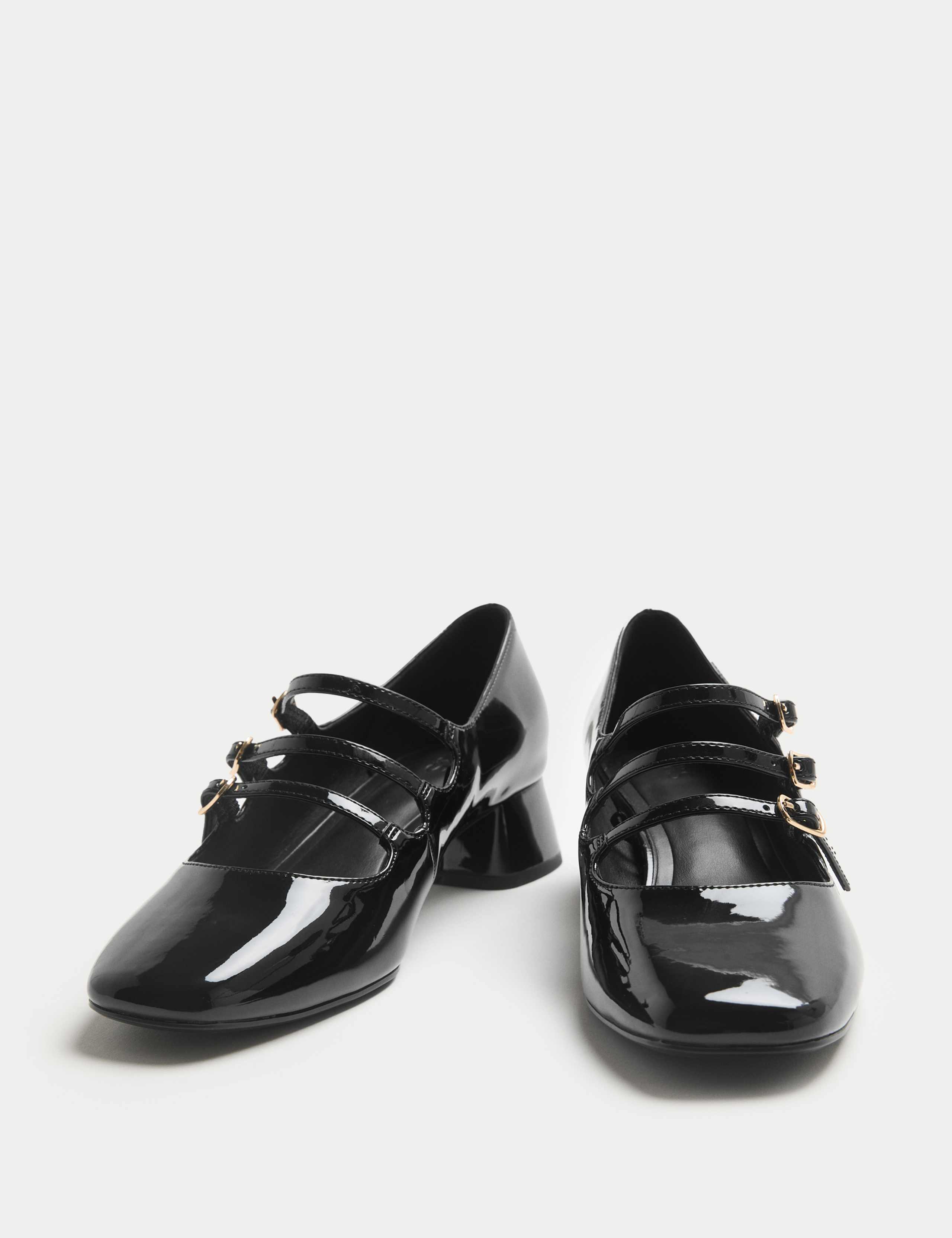 Wide Fit Strappy Block Heel Mary Jane Shoes 3 of 3
