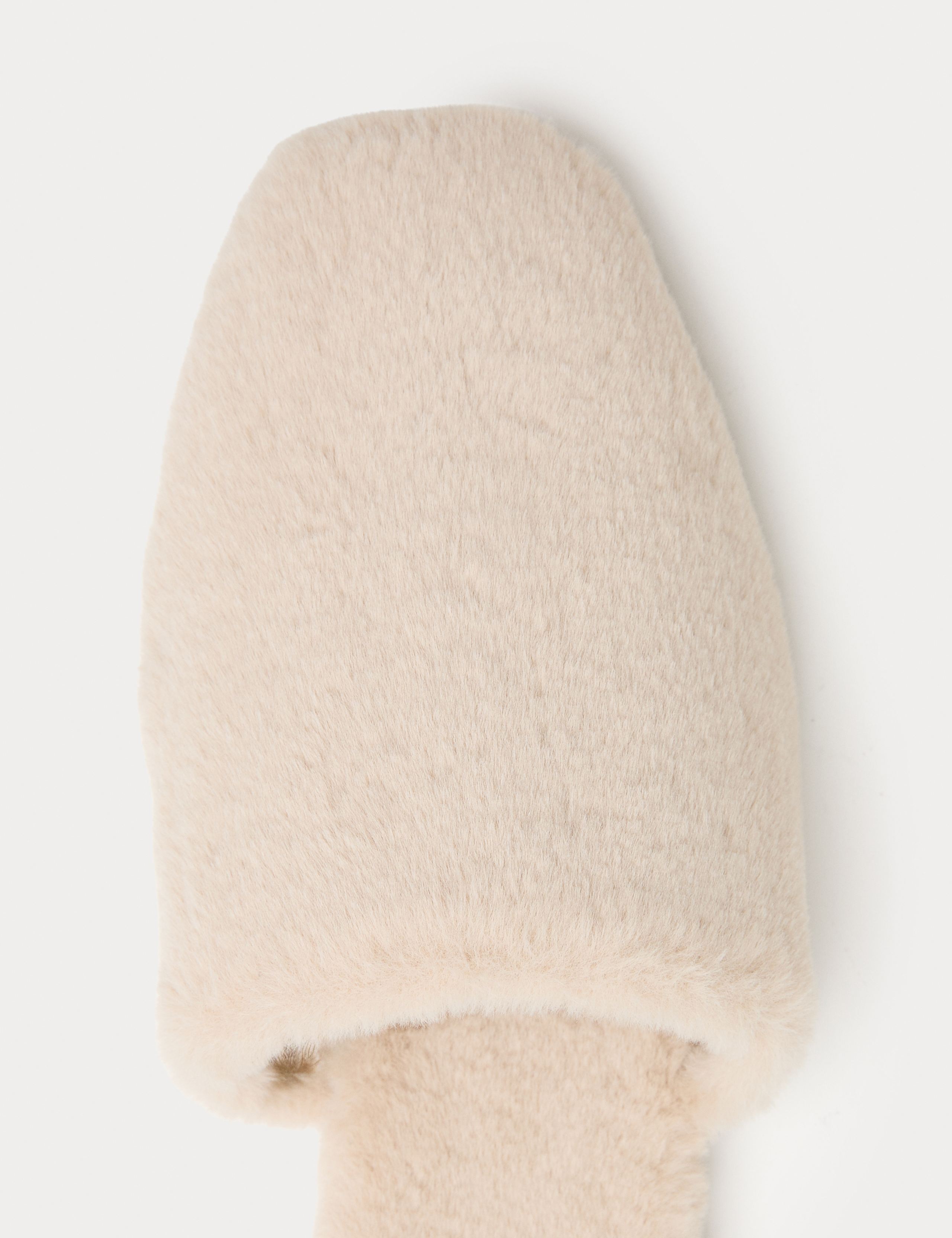 Faux Fur Mule Slippers 3 of 3