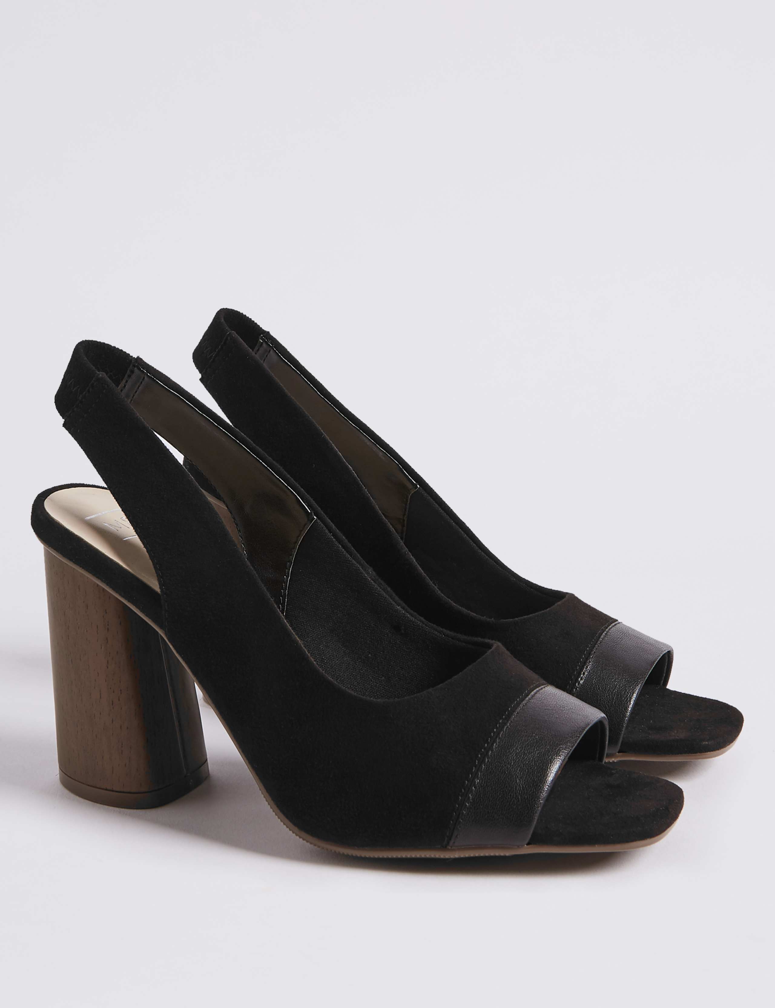 Peep Toe Slingback Sandals 2 of 5