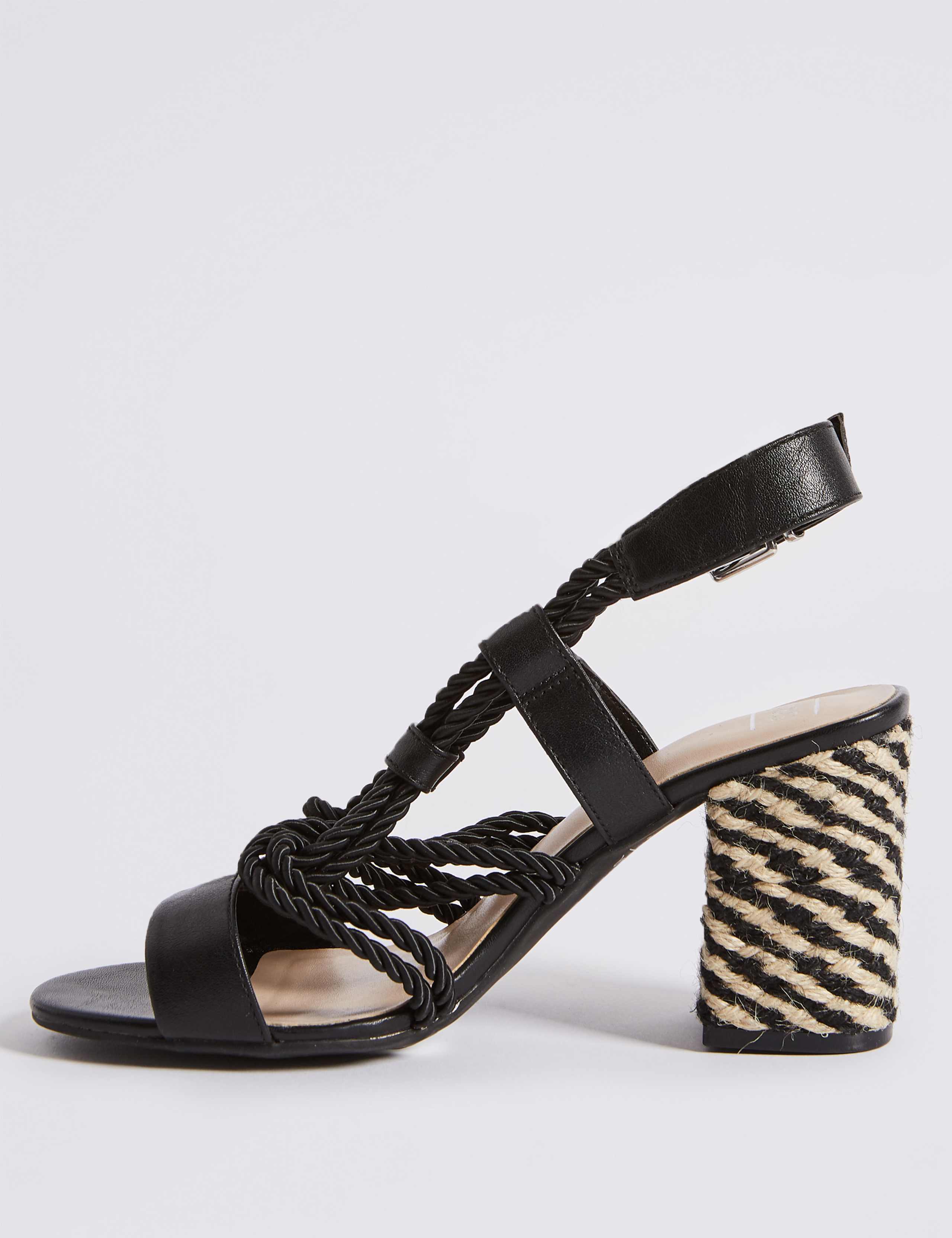 Block Heel Rope Sandals 5 of 6