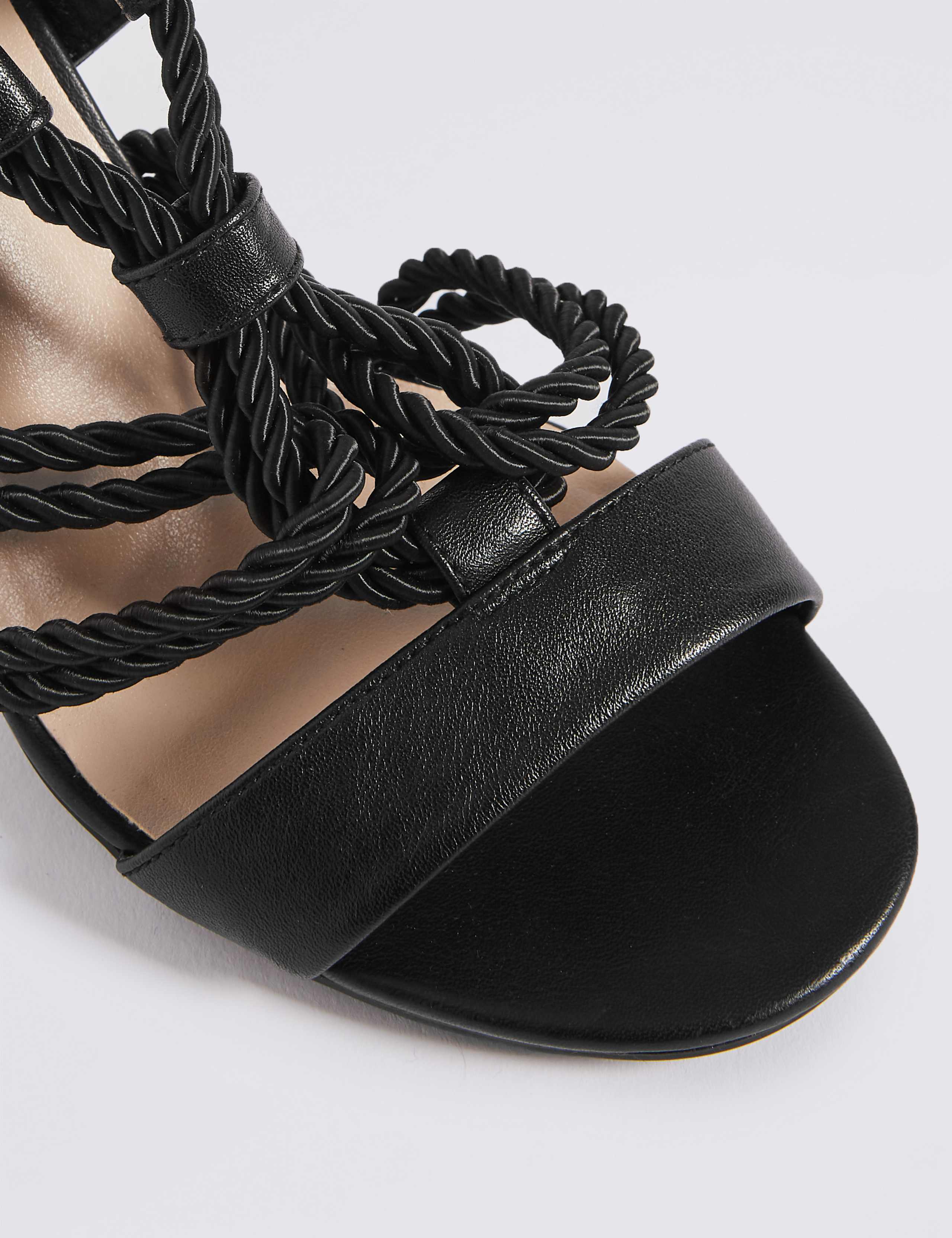 Block Heel Rope Sandals 6 of 6