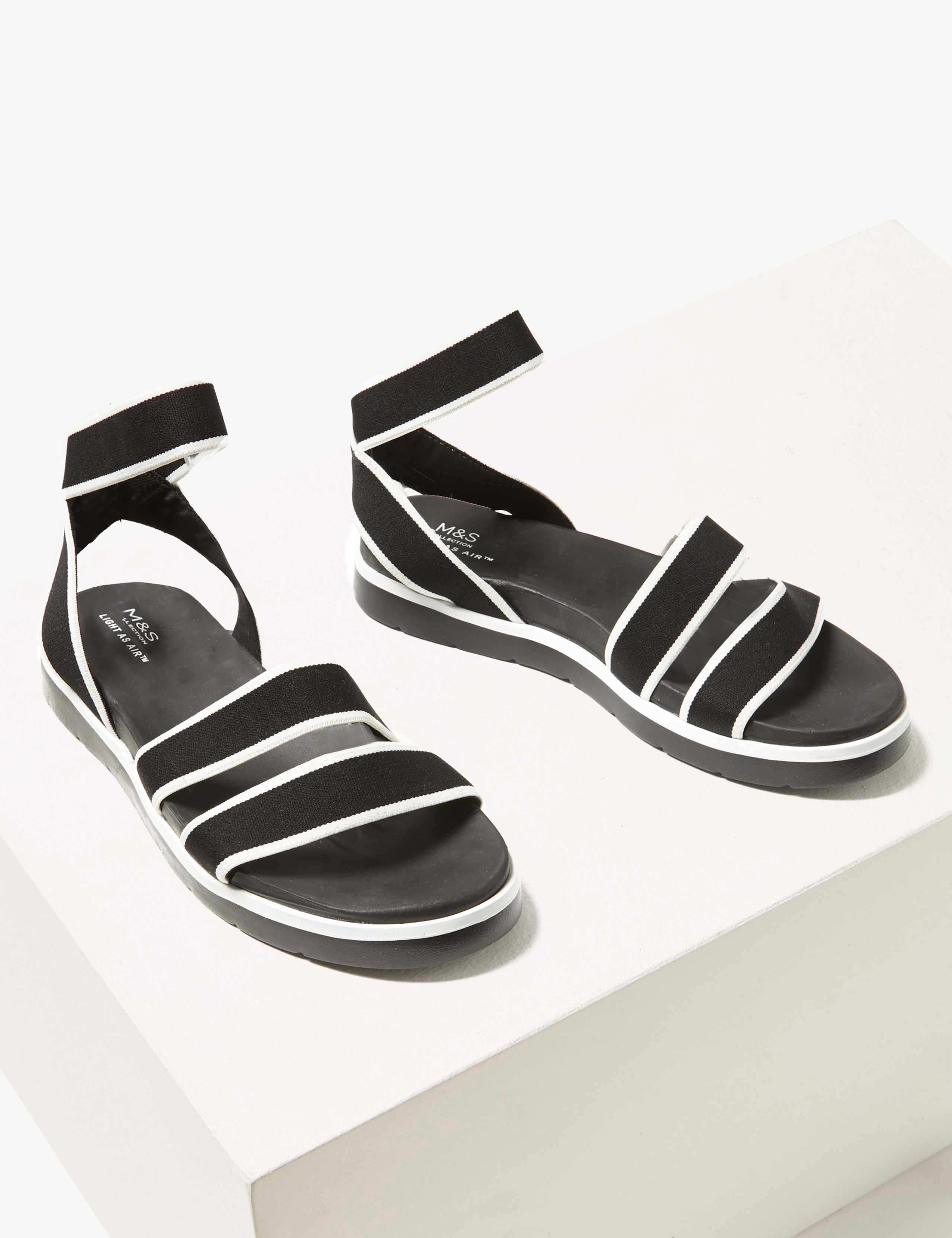 Elastic Ankle Strap Sandals 3 of 5