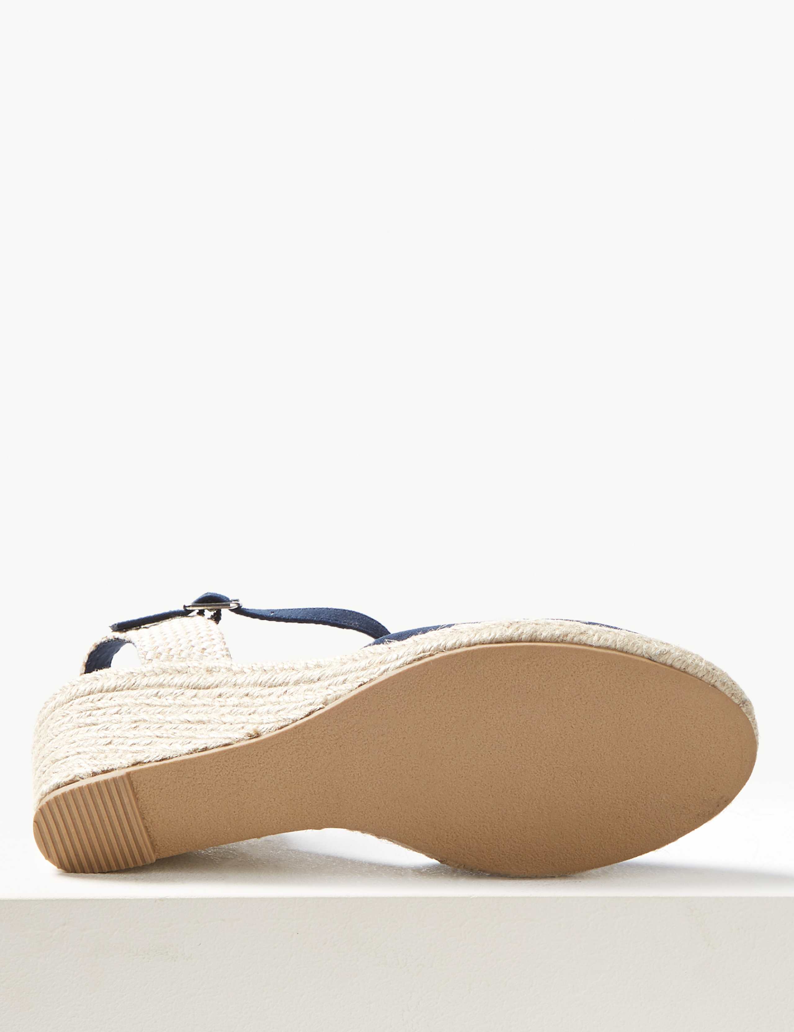 Suede Ankle Strap Wedge Espadrilles 5 of 5