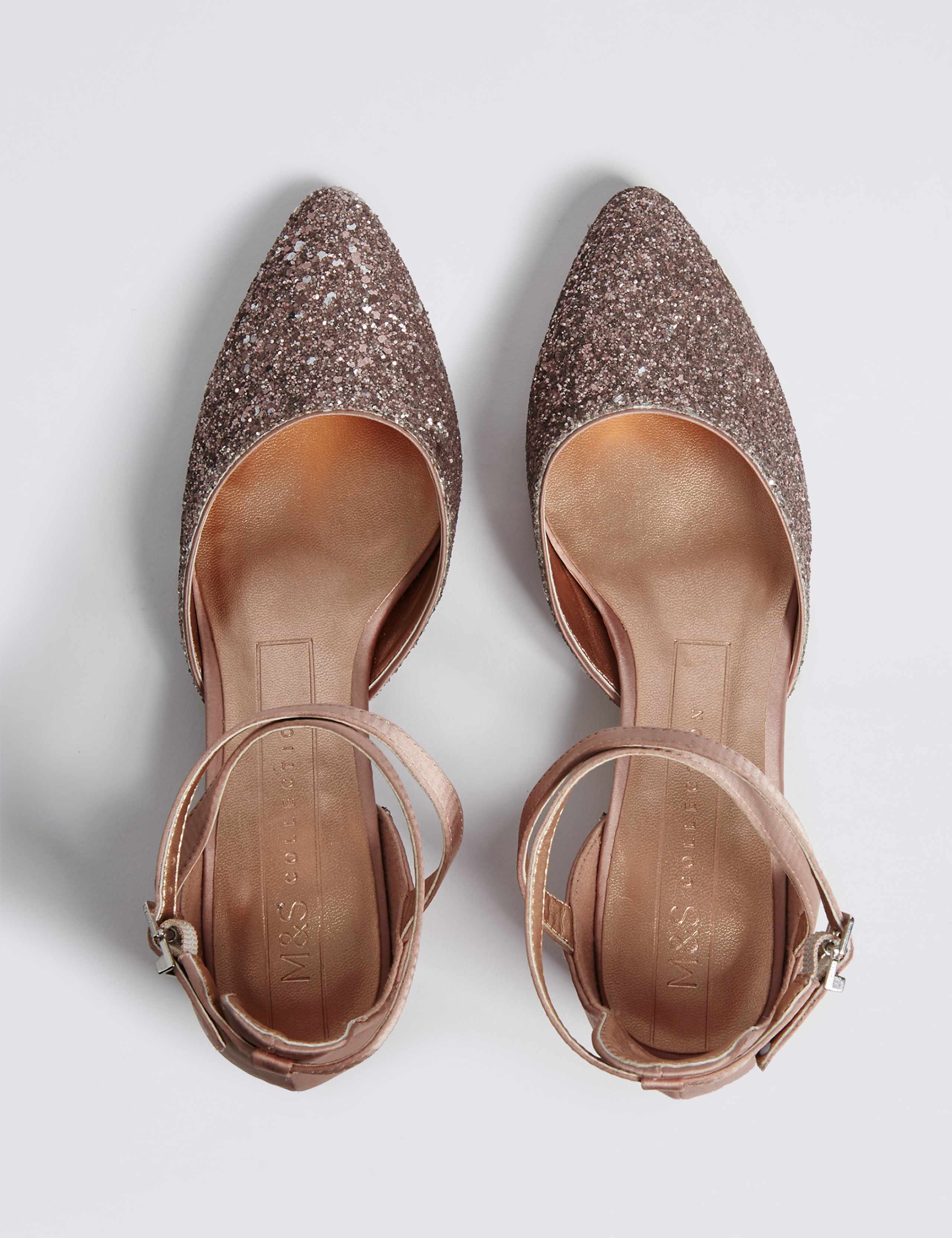 Almond Toe Two Part Court Shoes 4 of 6