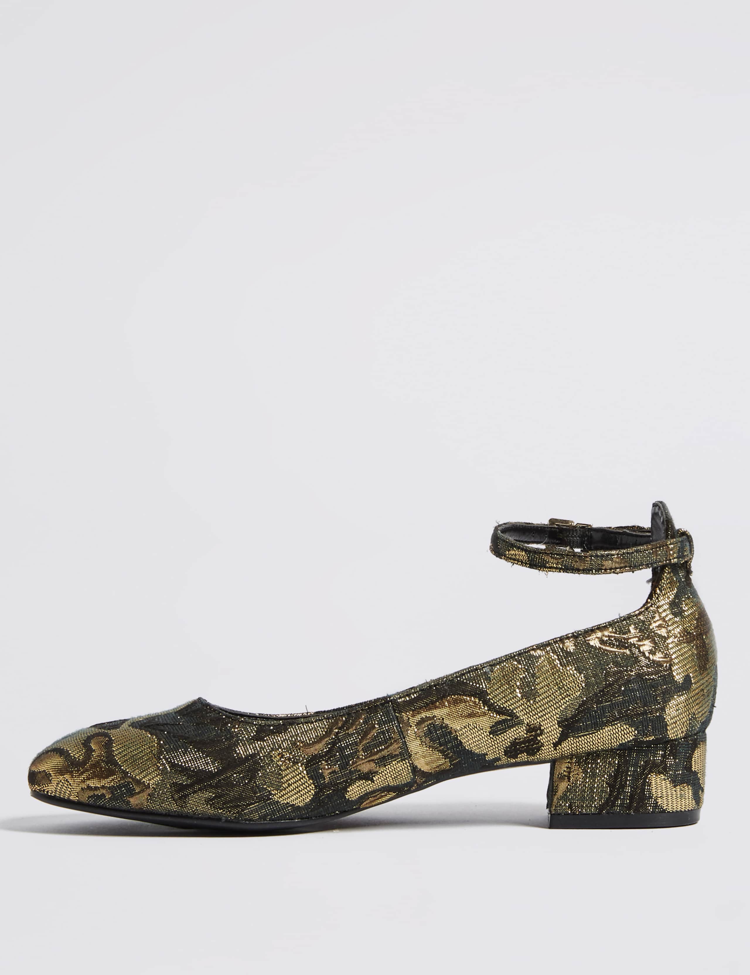 Block Heel Ankle Strap Court Shoes 5 of 6