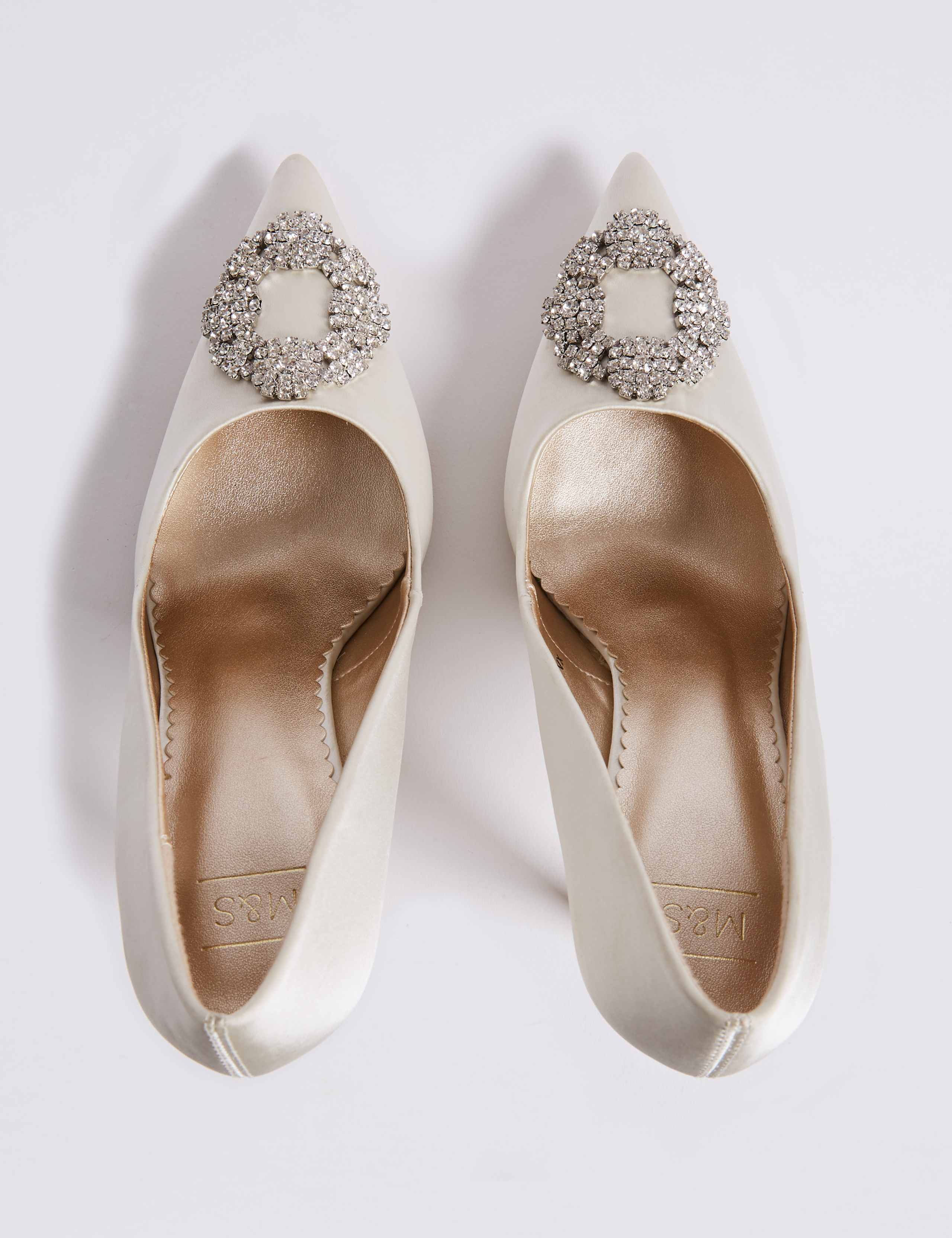 Stiletto Heel Jewel Pointed Toe Court Shoes 4 of 6