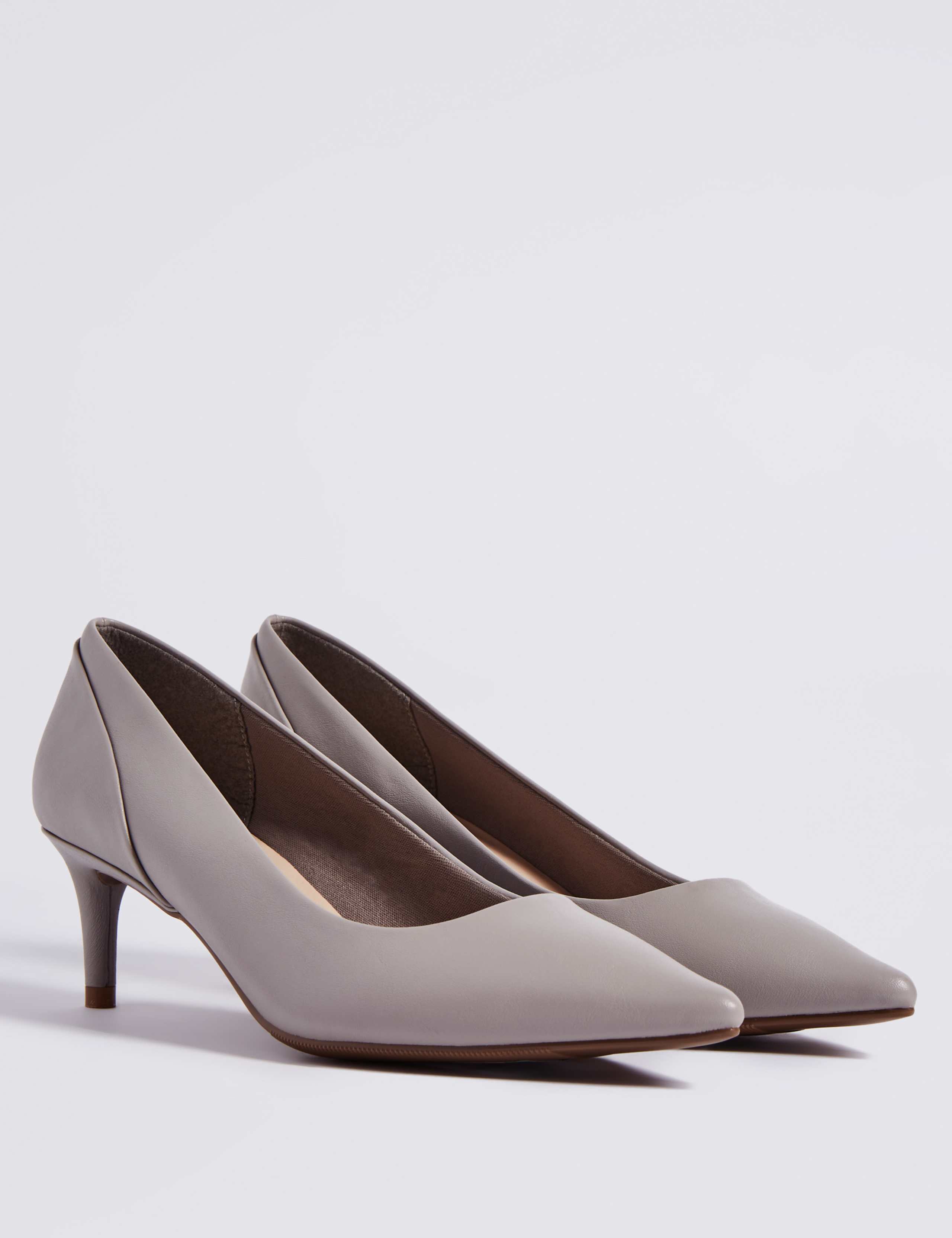 Kitten Heel Pointed Toe Court Shoes 3 of 6