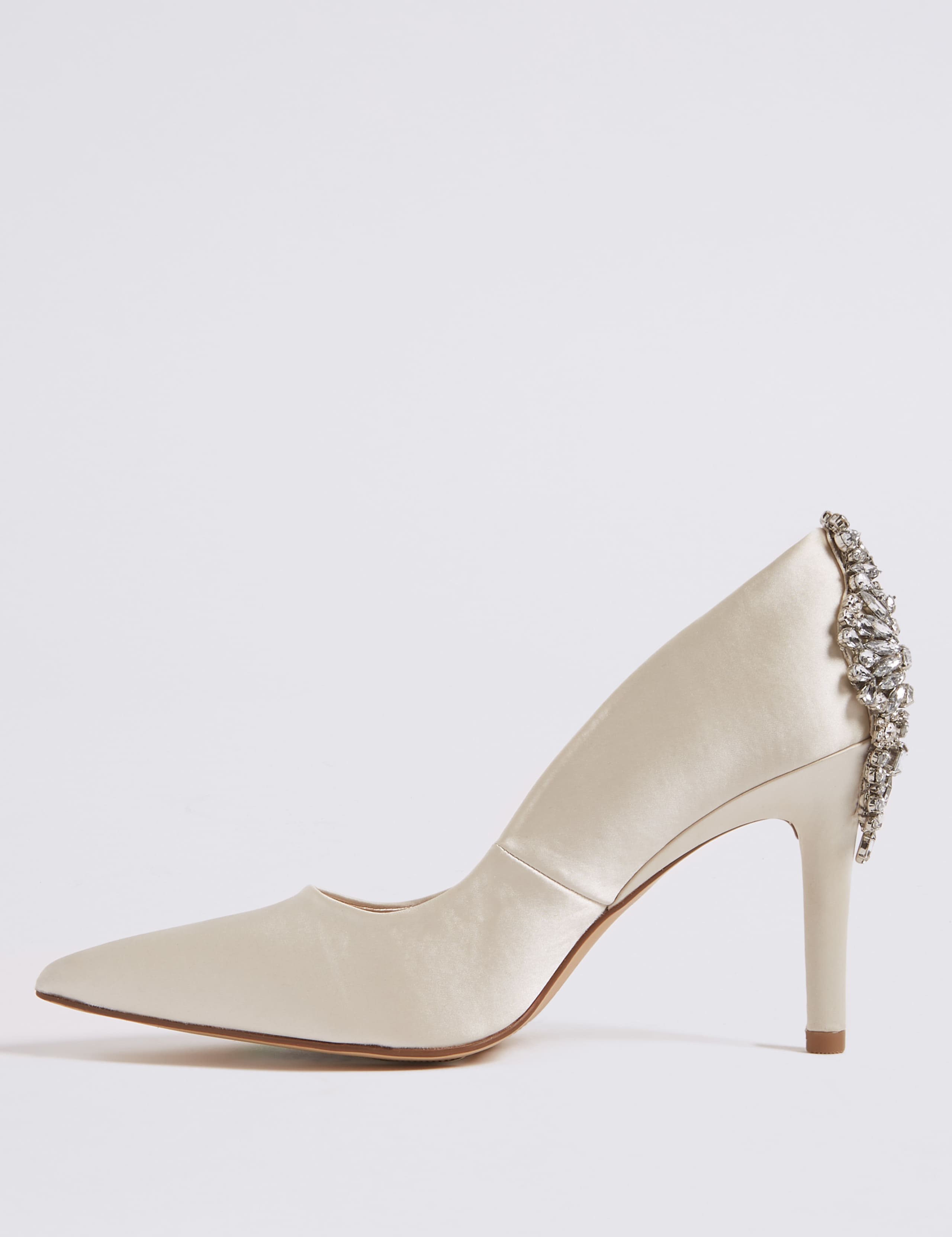 Stiletto Heel Jewel Back Court Shoes 5 of 6
