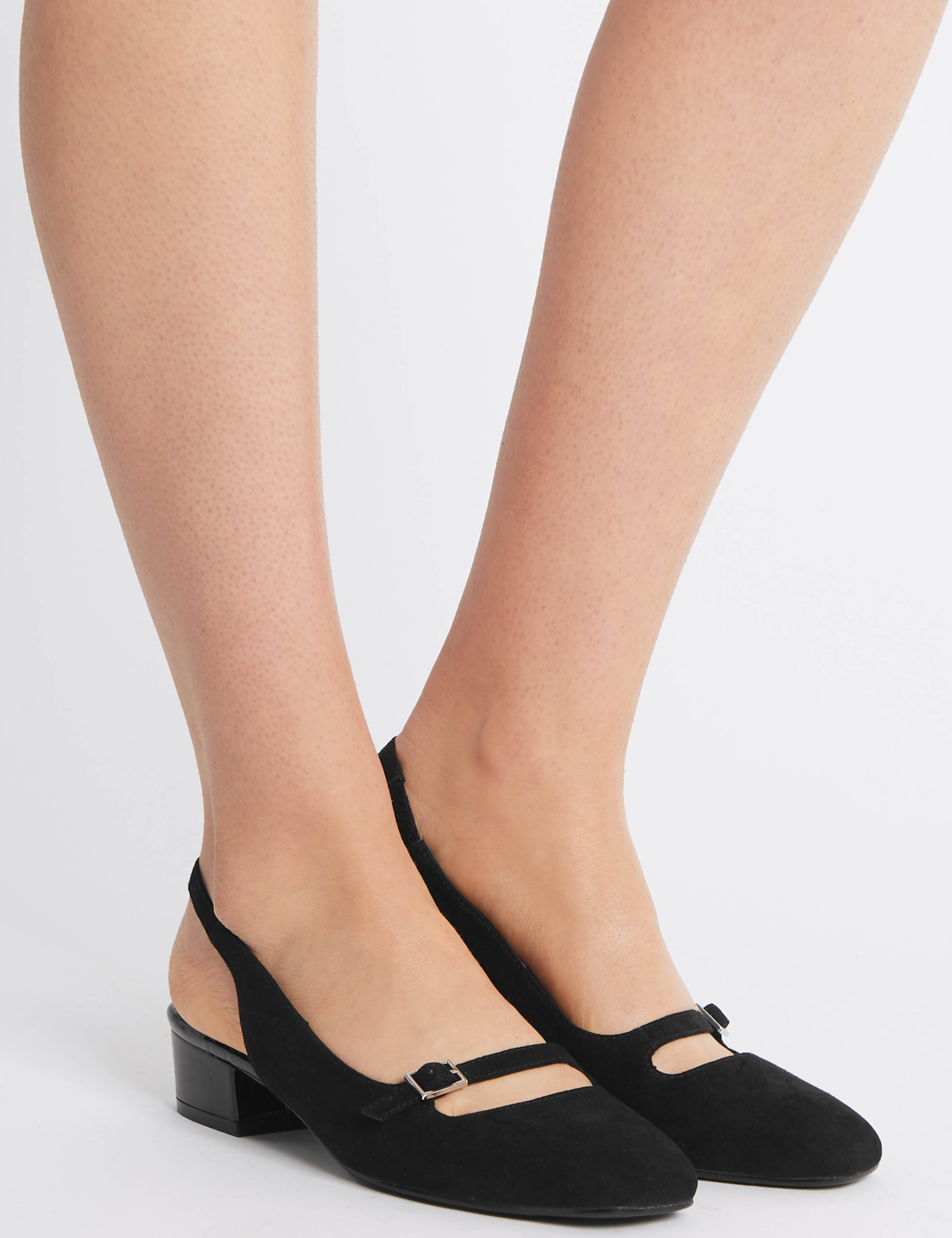 Block Heel Slingback Court Shoes 1 of 6