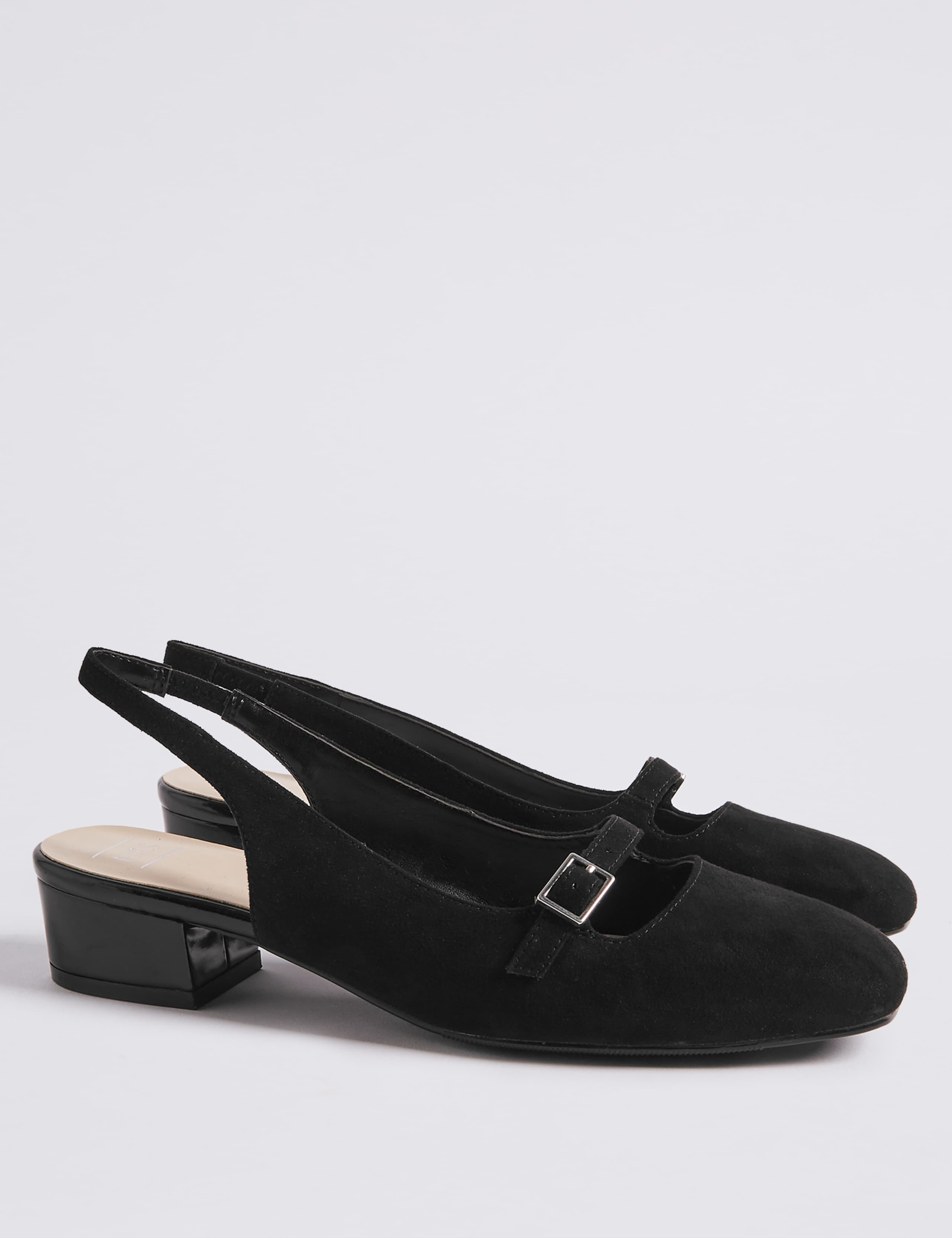 Block Heel Slingback Court Shoes 3 of 6