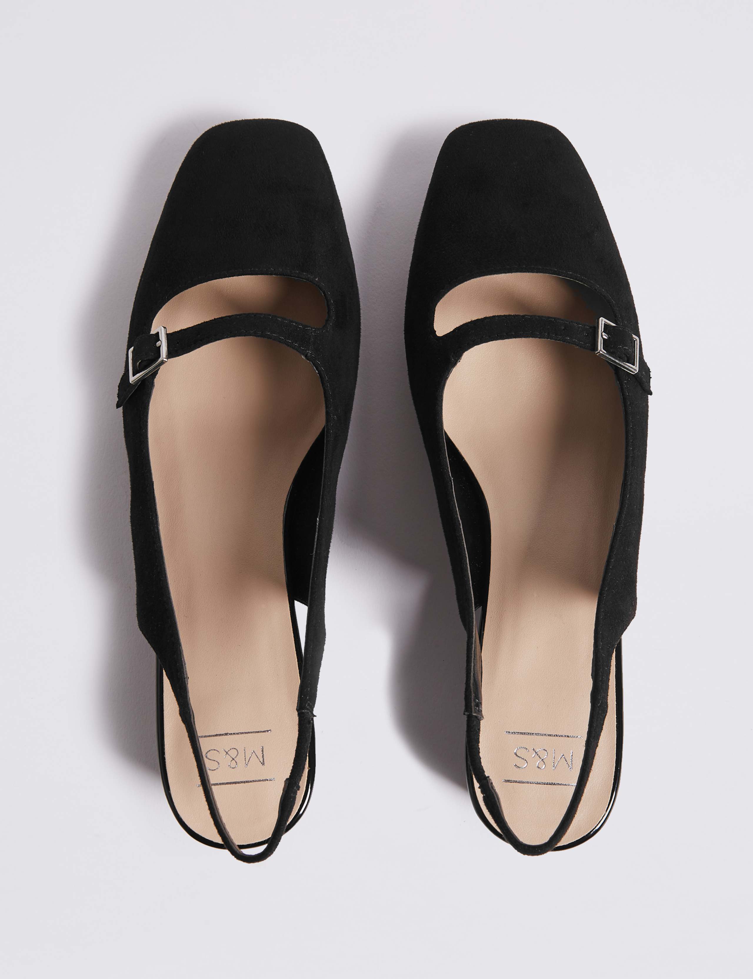 Block Heel Slingback Court Shoes 4 of 6