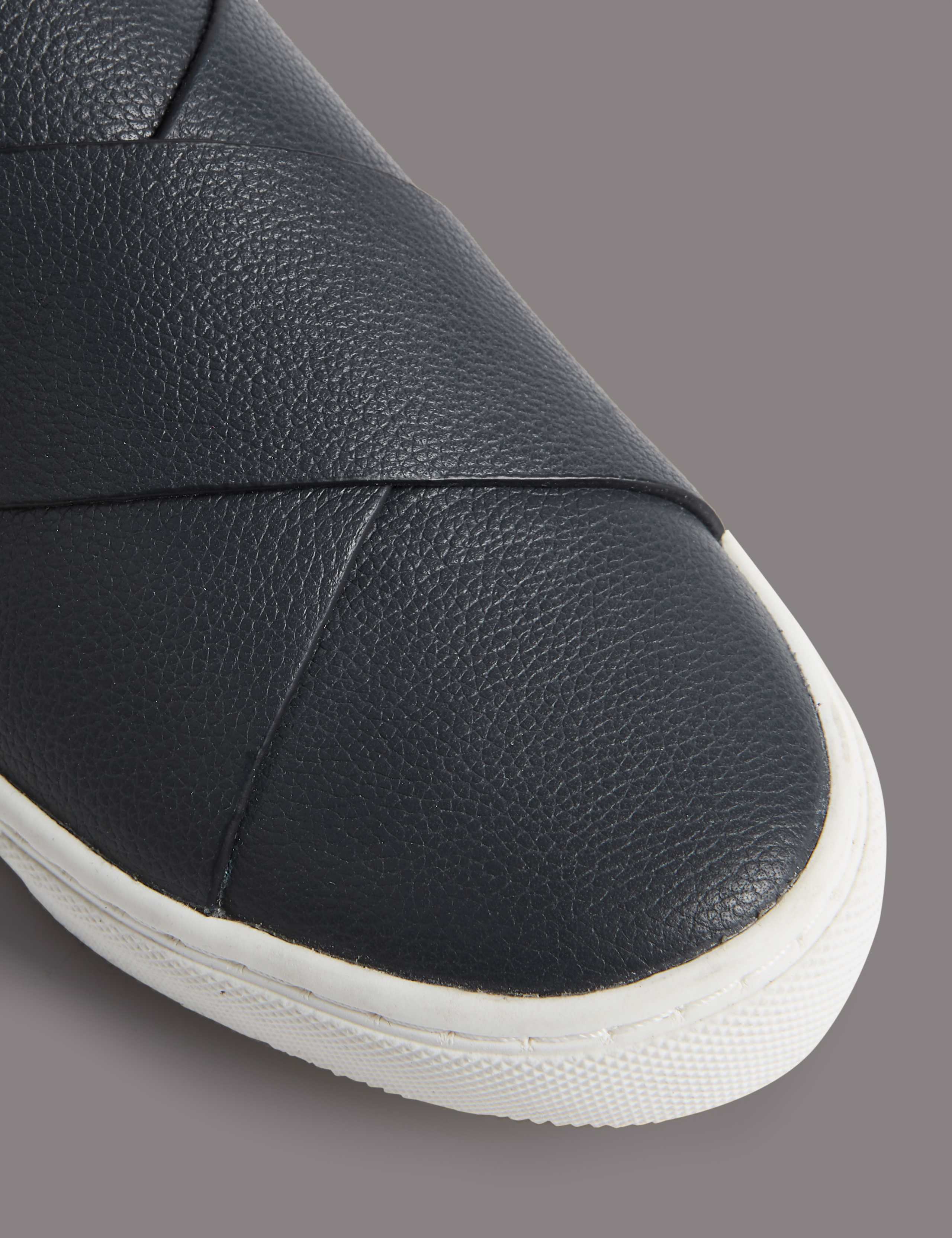 Leather Cross Strap Trainers 5 of 5