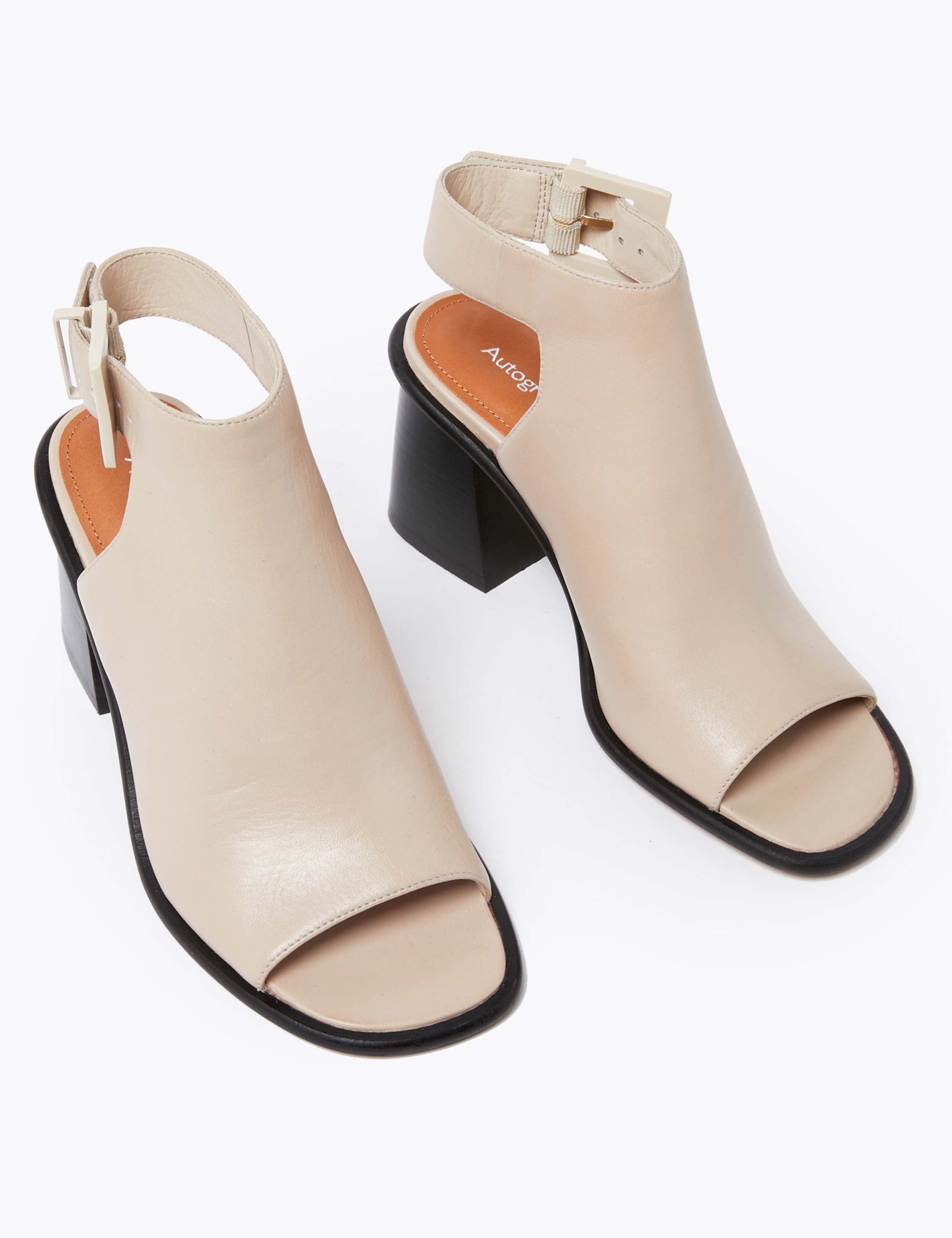 Leather Ankle Strap Open Toe Sandals 3 of 5