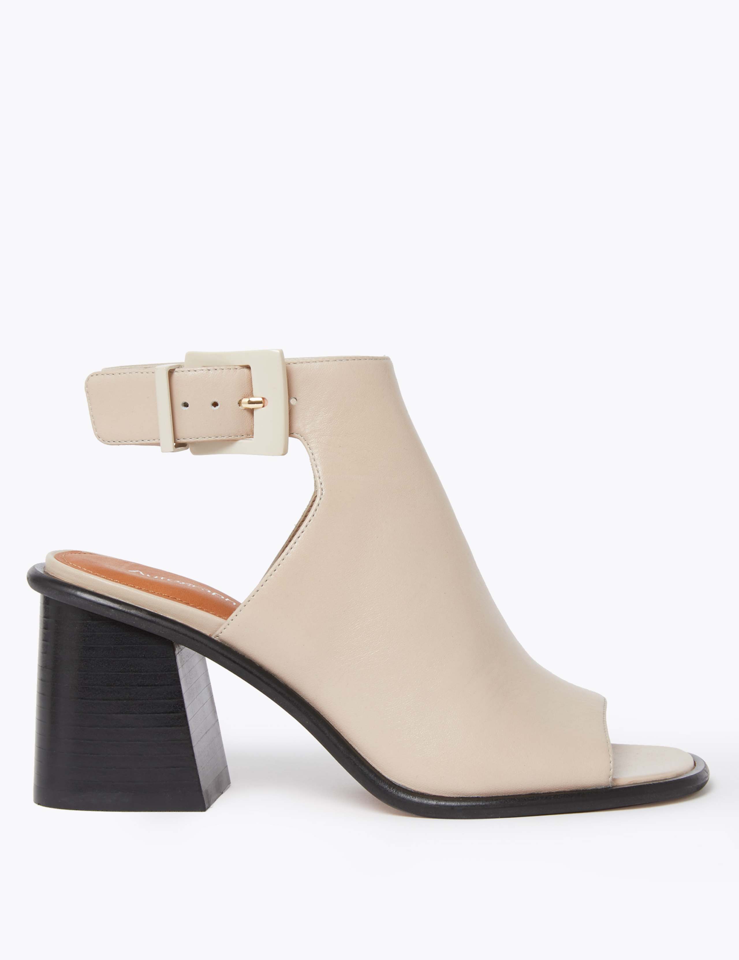 Leather Ankle Strap Open Toe Sandals 2 of 5