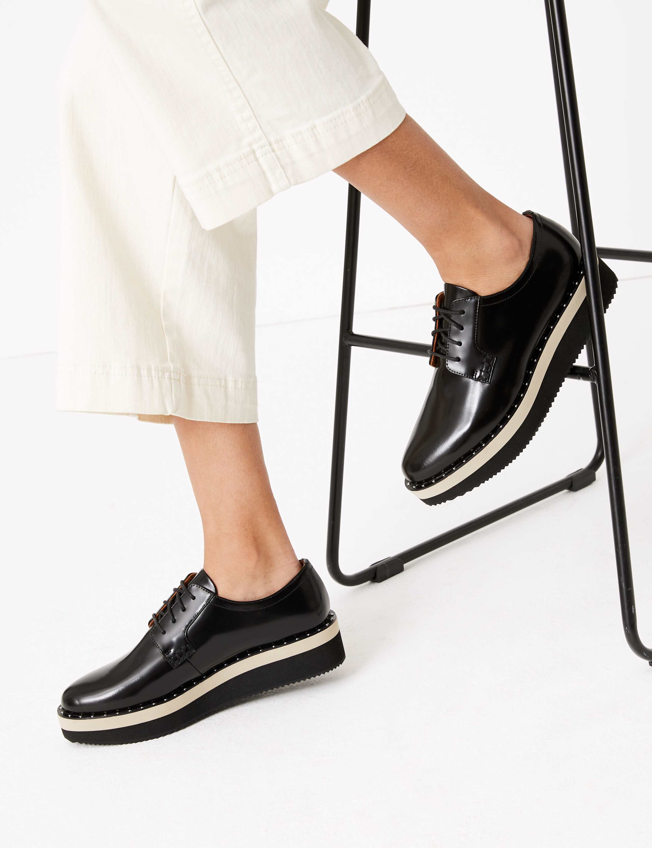 Leather Flatform Brogues 1 of 5