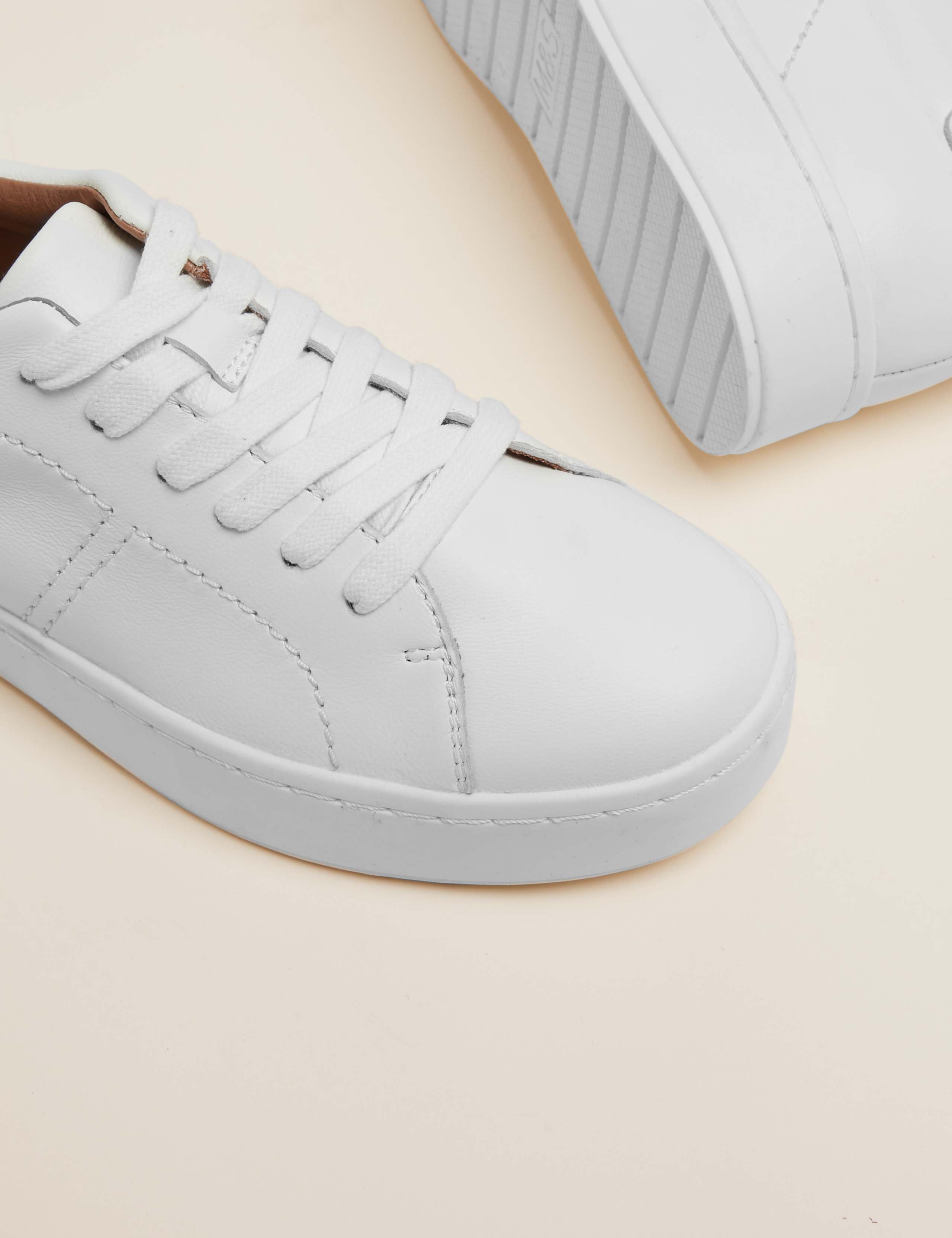 Leather Lace Up Trainers 3 of 4
