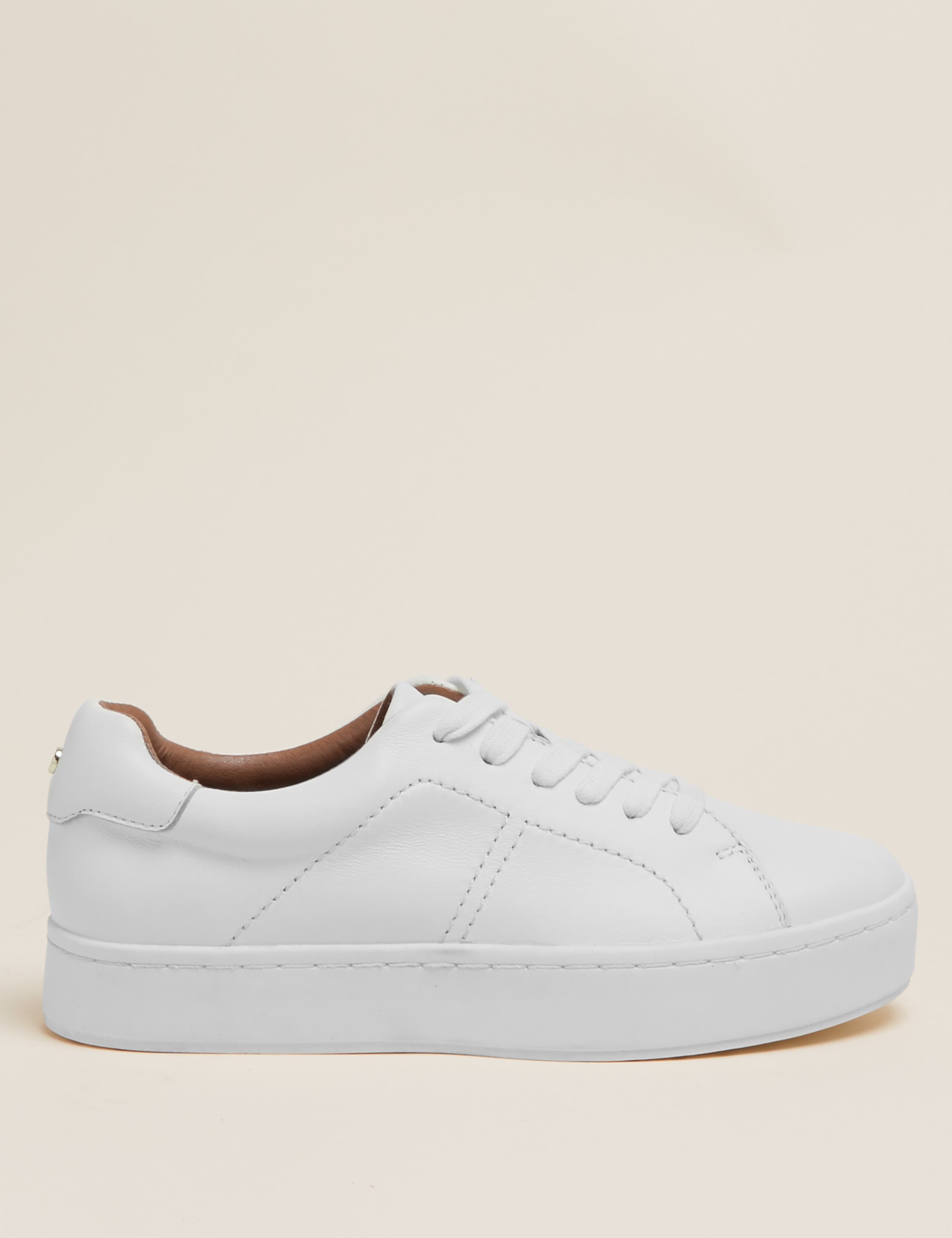 Leather Lace Up Trainers 4 of 4