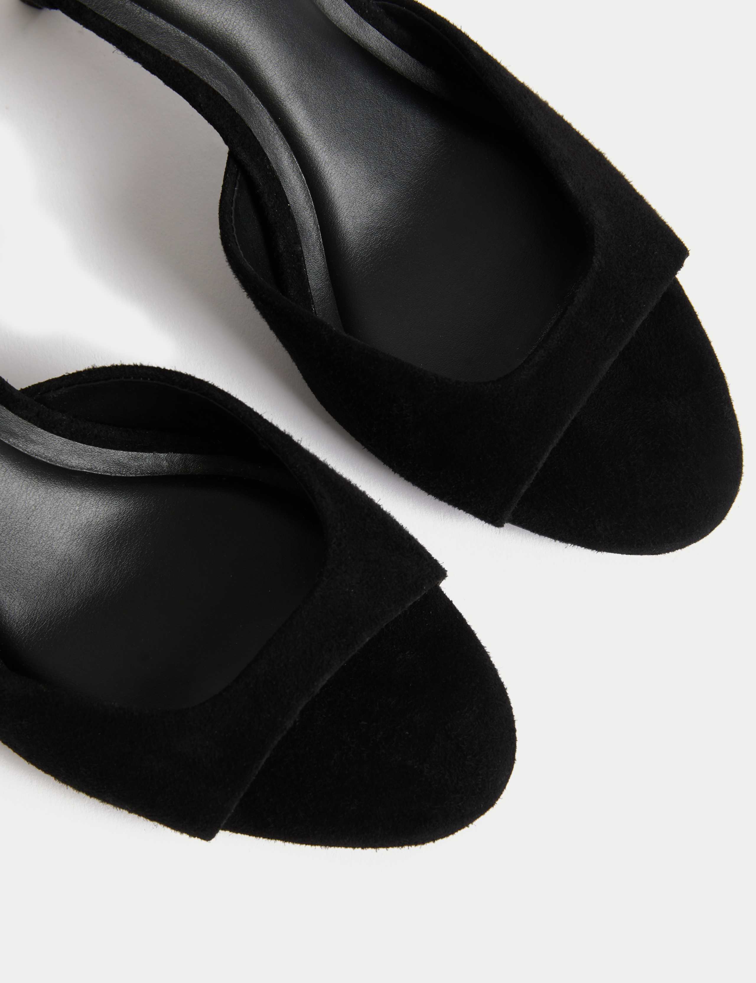 Suede Ankle Strap Stiletto Heel Sandals 3 of 3
