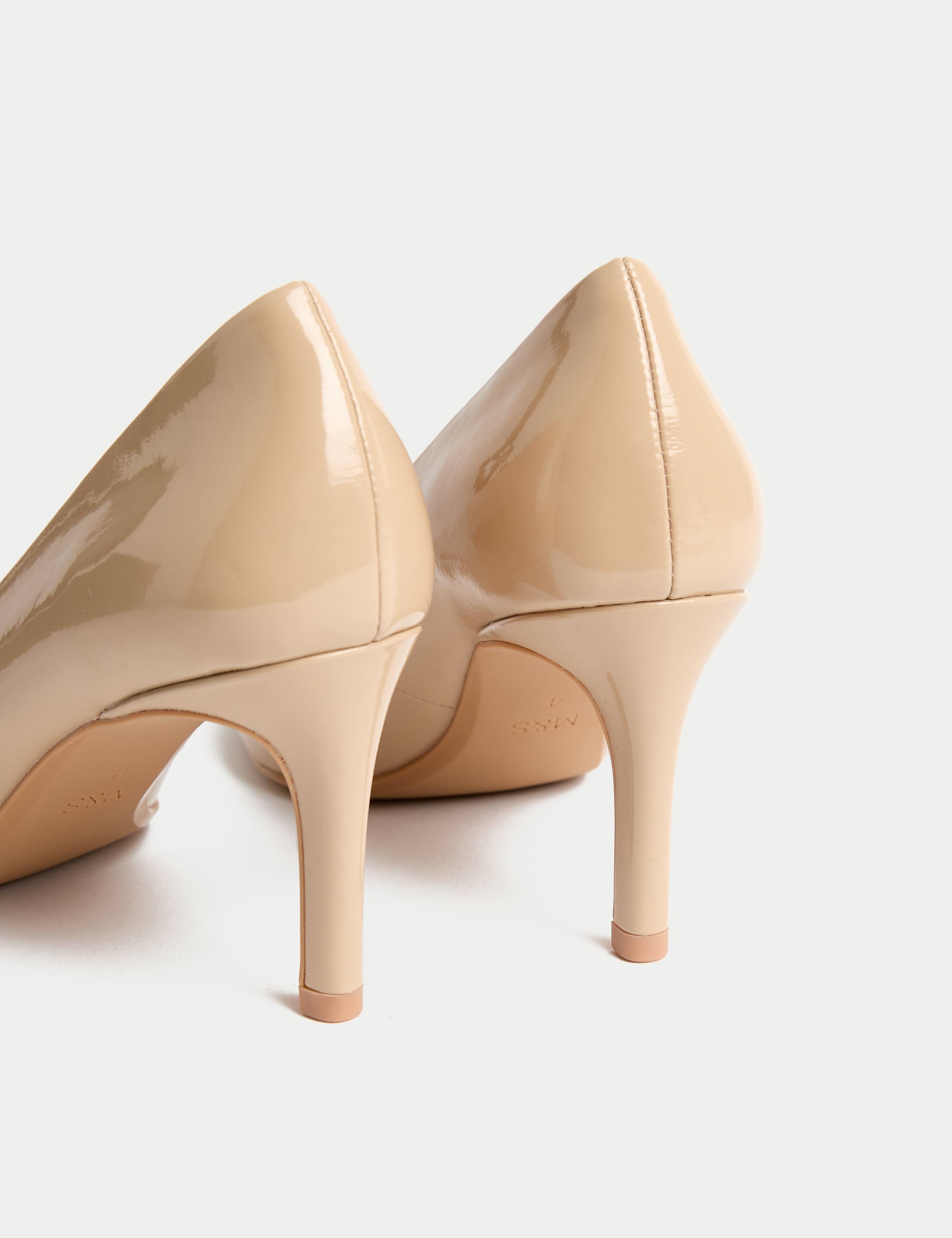 Patent Stiletto Heel Pointed Court Shoes 3 of 3