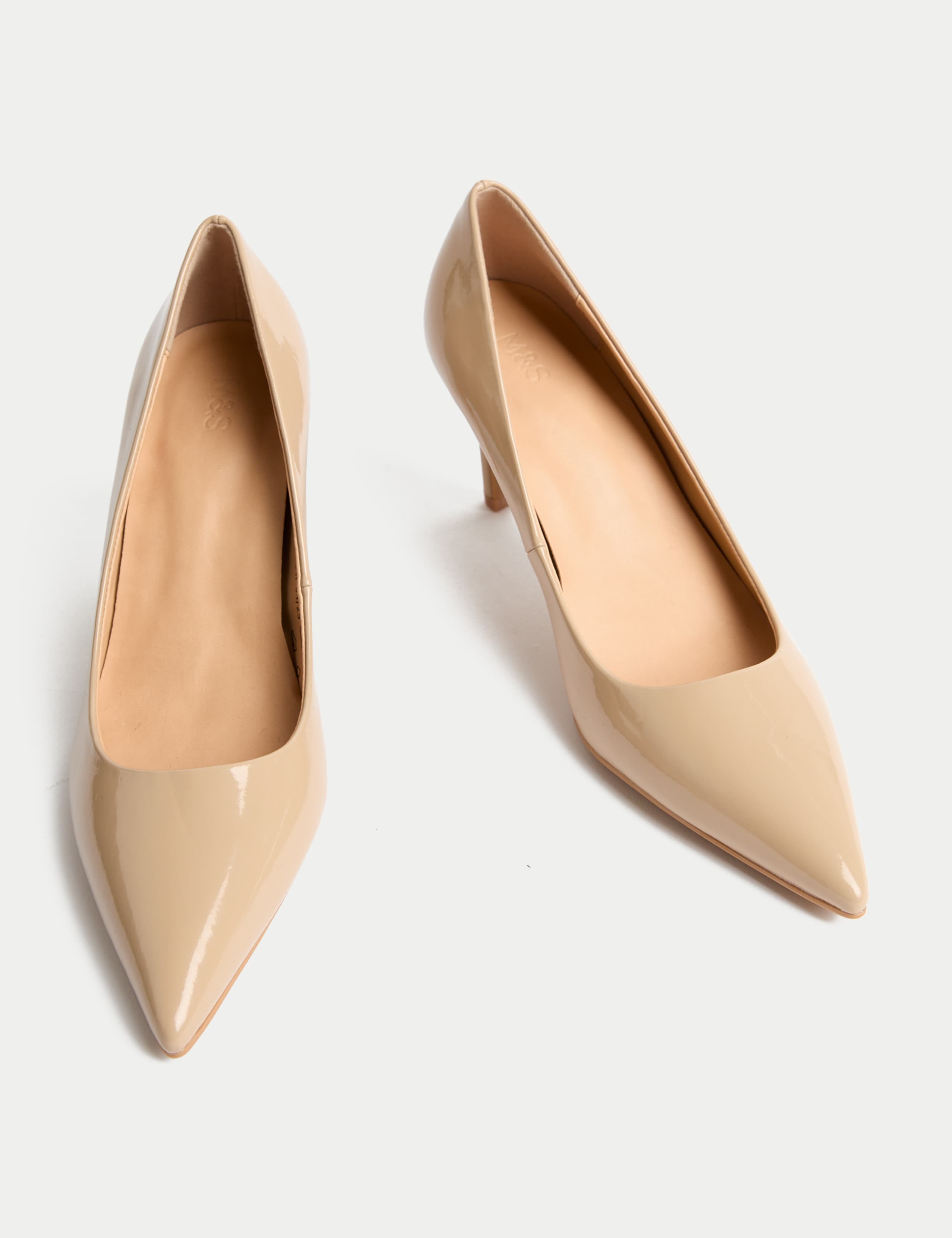 Patent Stiletto Heel Pointed Court Shoes 2 of 3