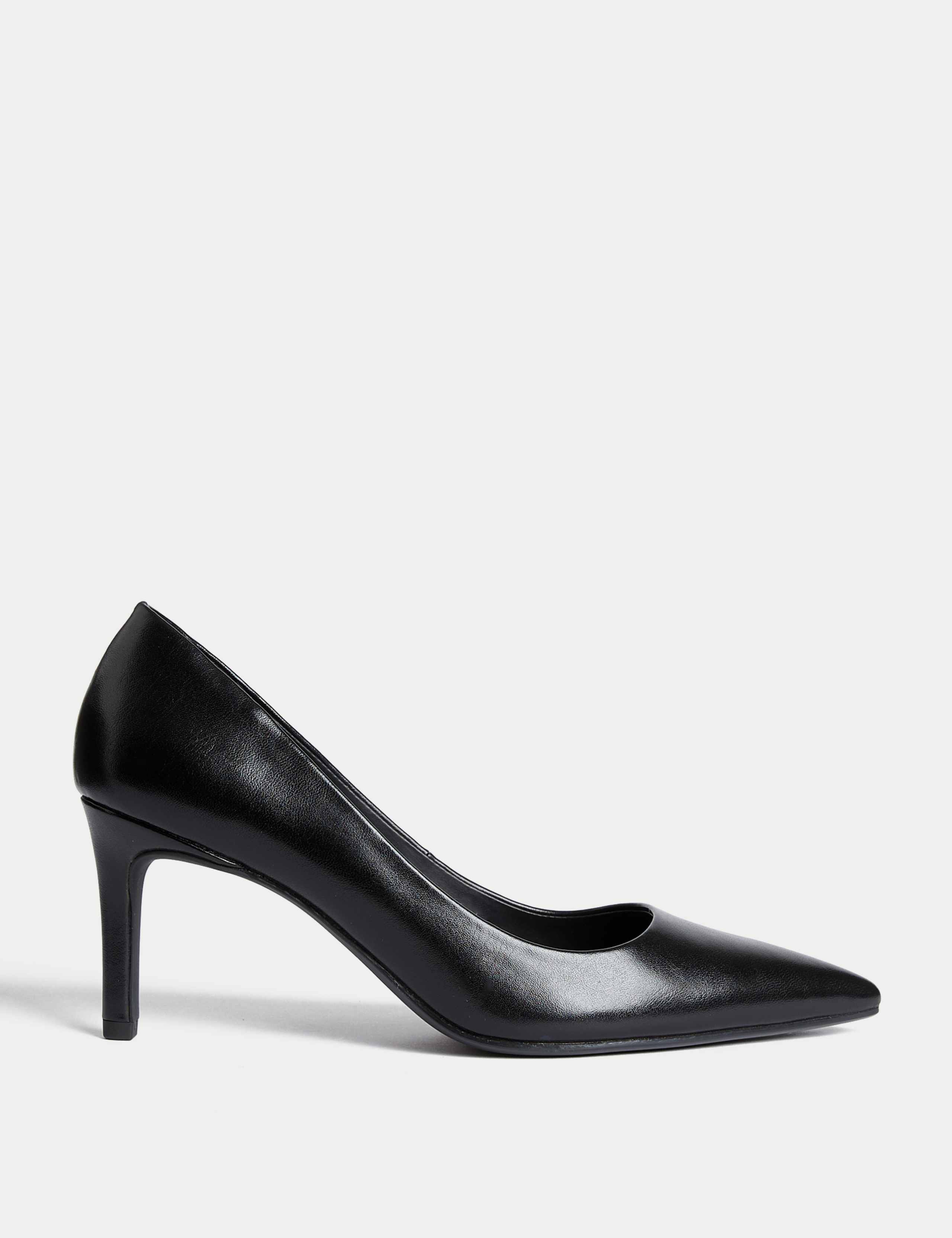 Mid Heel Pointed Court Shoes 1 of 3