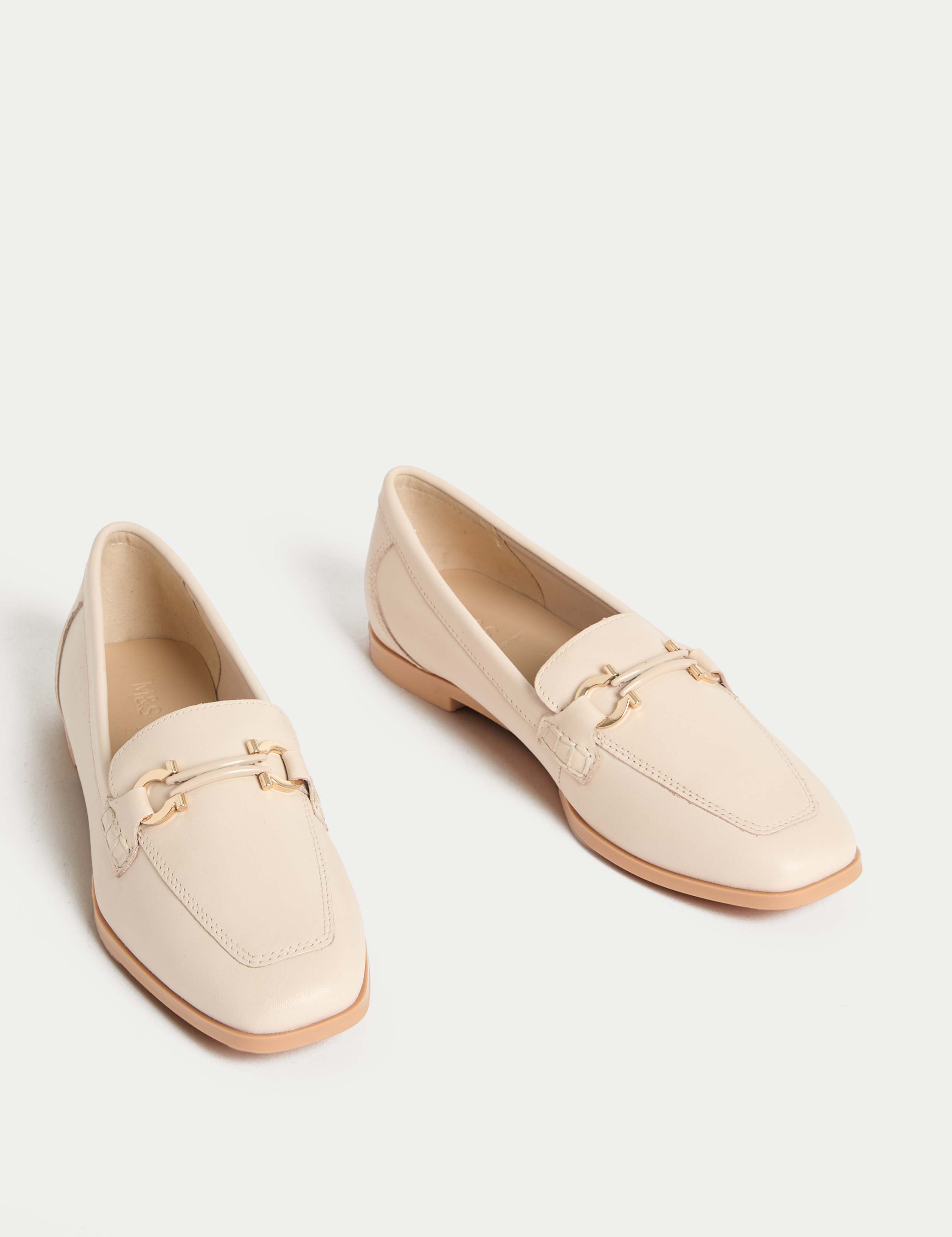 Leather Trim Square Toe Loafers 2 of 3