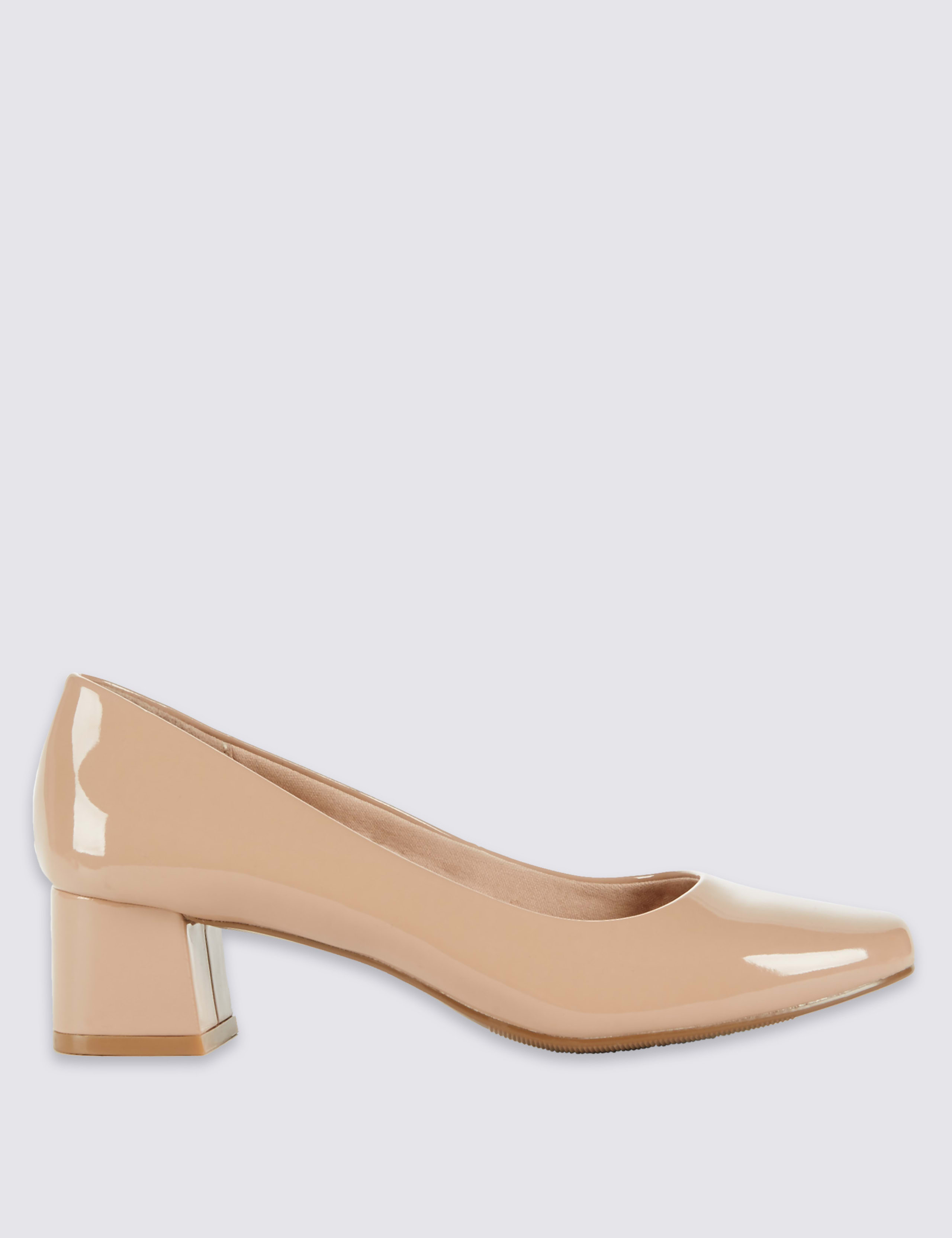 Block Heel Court Shoes 2 of 6