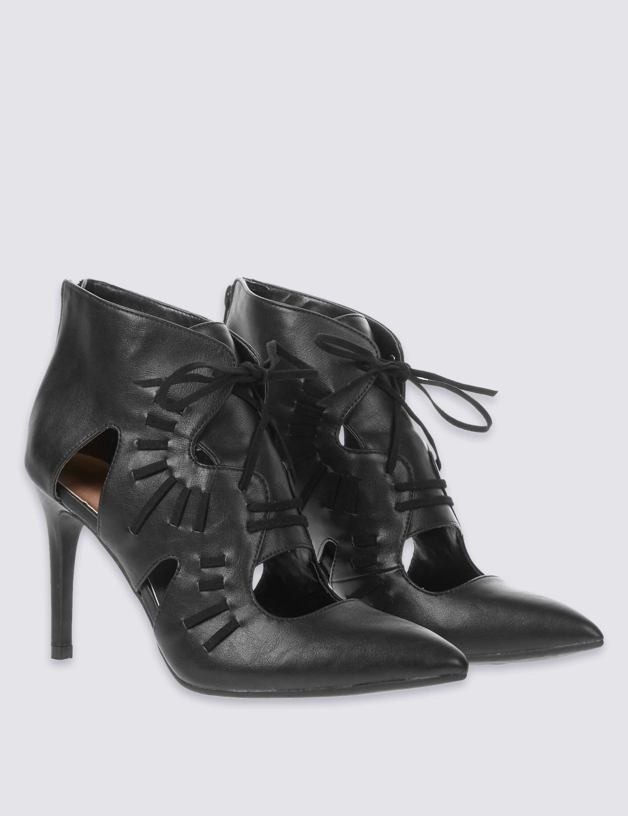 Lace-up Cut Out Boots 3 of 7
