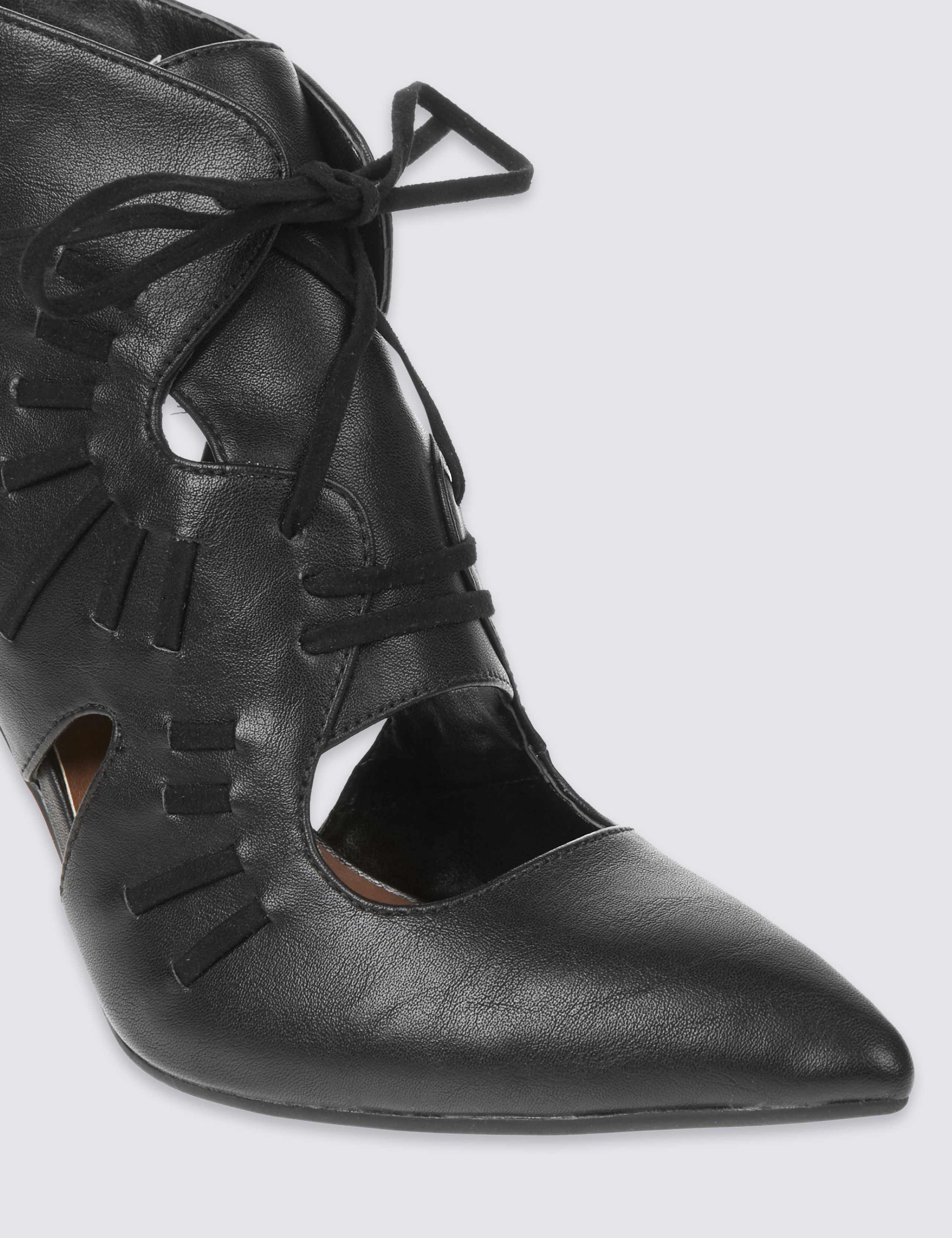 Lace-up Cut Out Boots 6 of 7