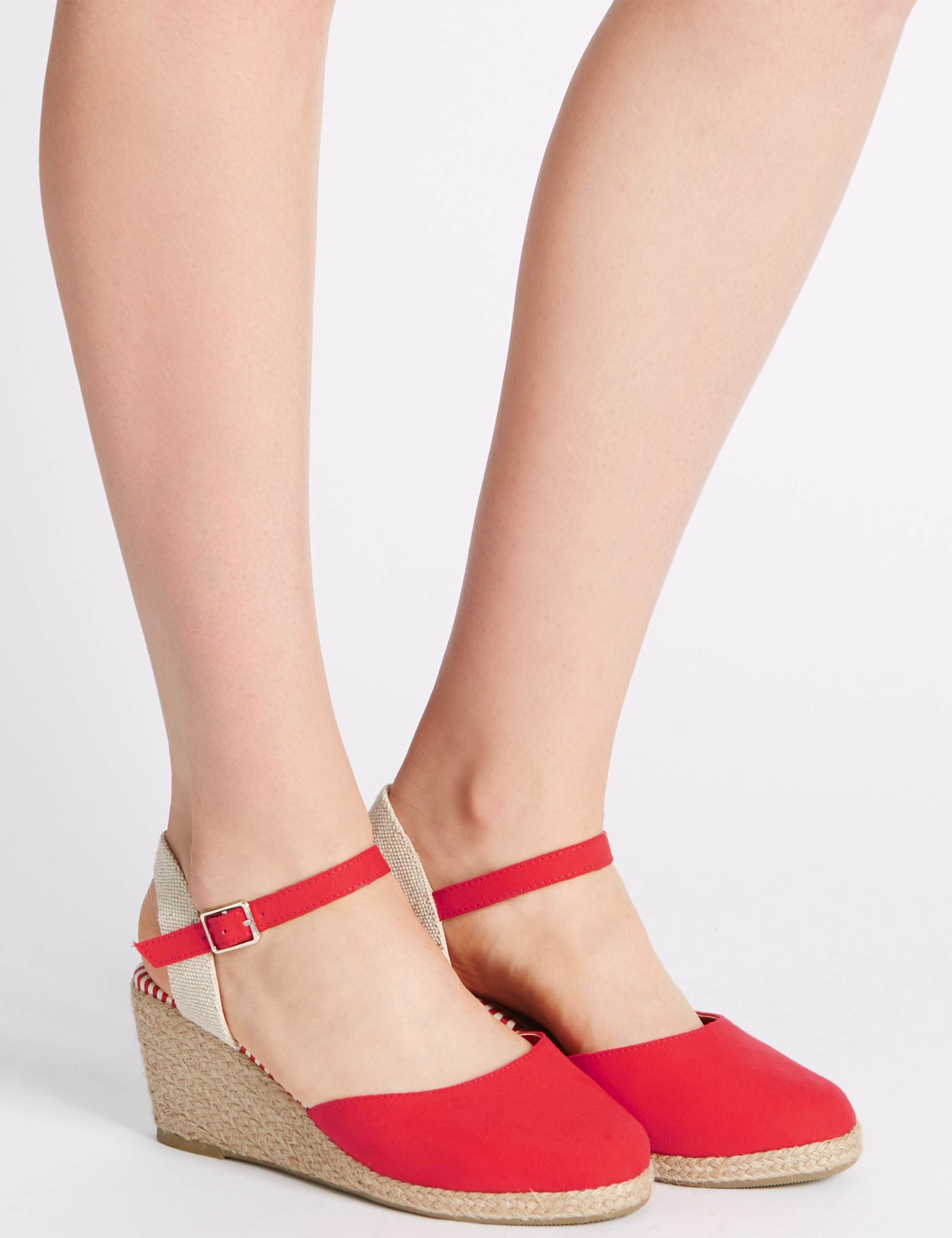 Wide Fit Wedge Heel Closed Toe Espadrilles 1 of 6