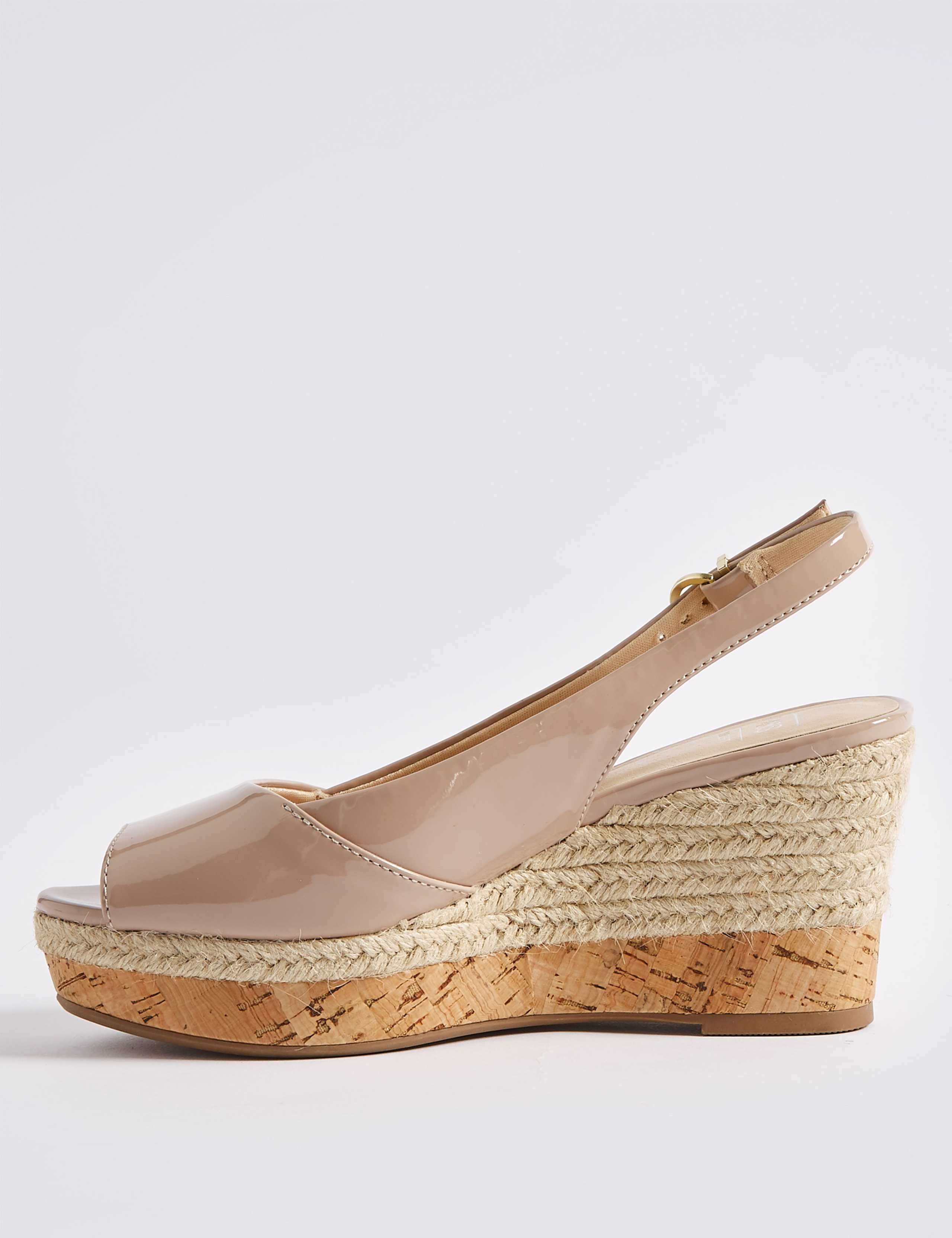 Wide Fit Wedge Heel Peep Toes Espadrilles 4 of 5