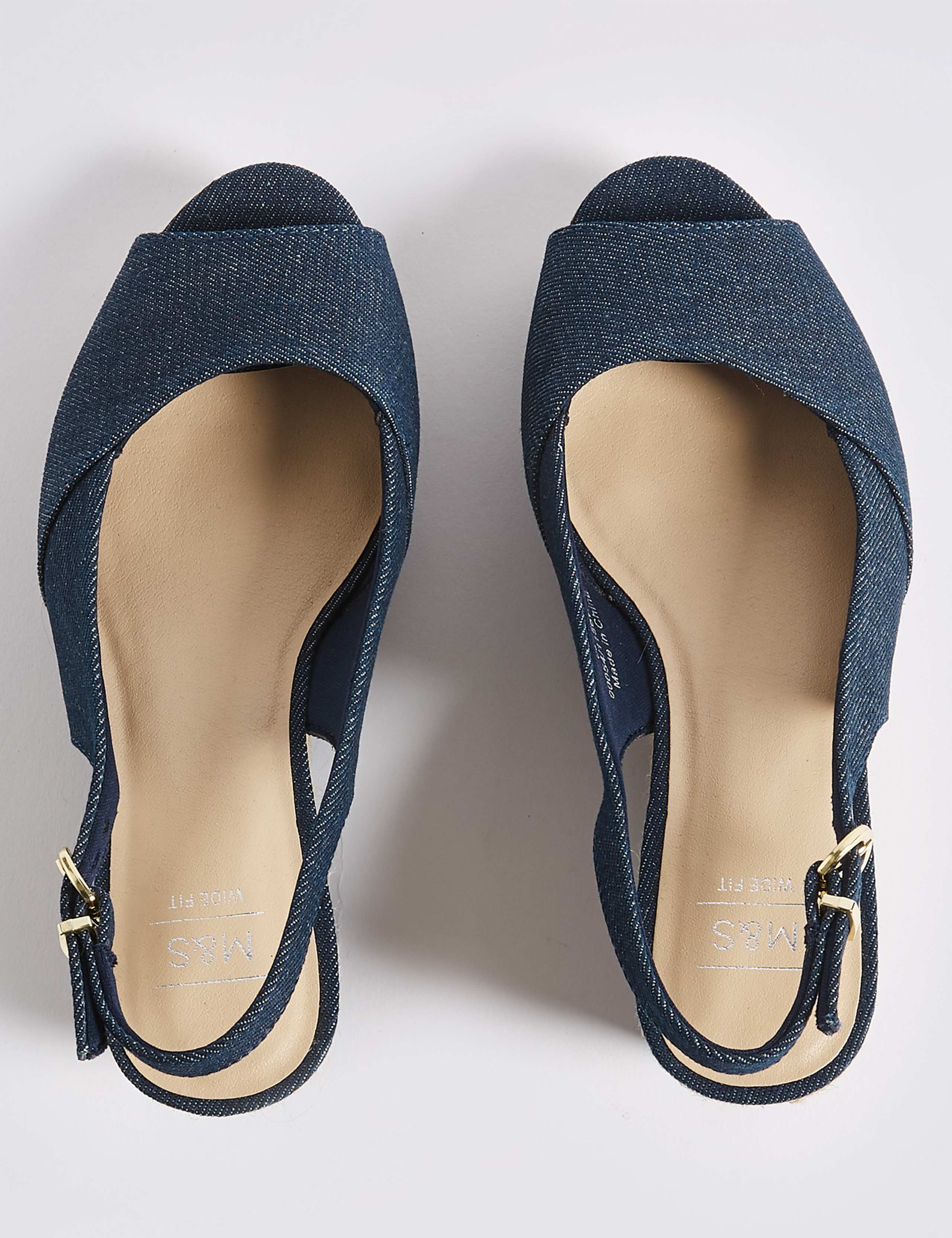 Wide Fit Wedge Heel Peep Toes Sandals 4 of 6