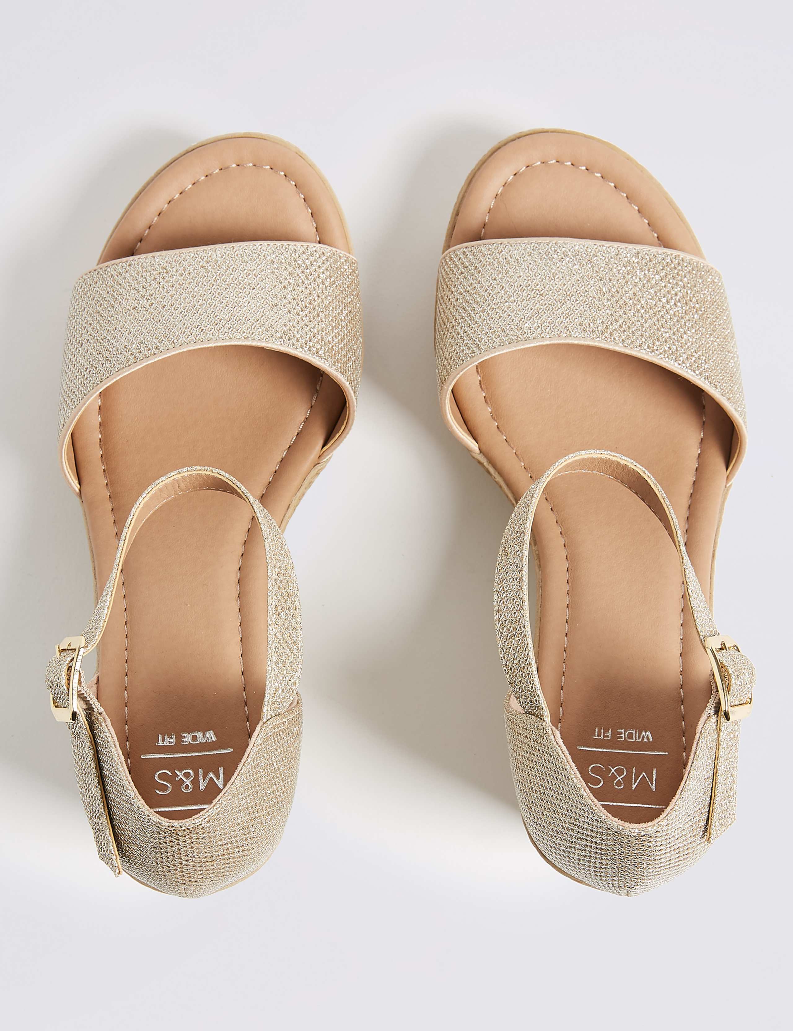 Wide Fit High Heel Two Band Sandals 4 of 6