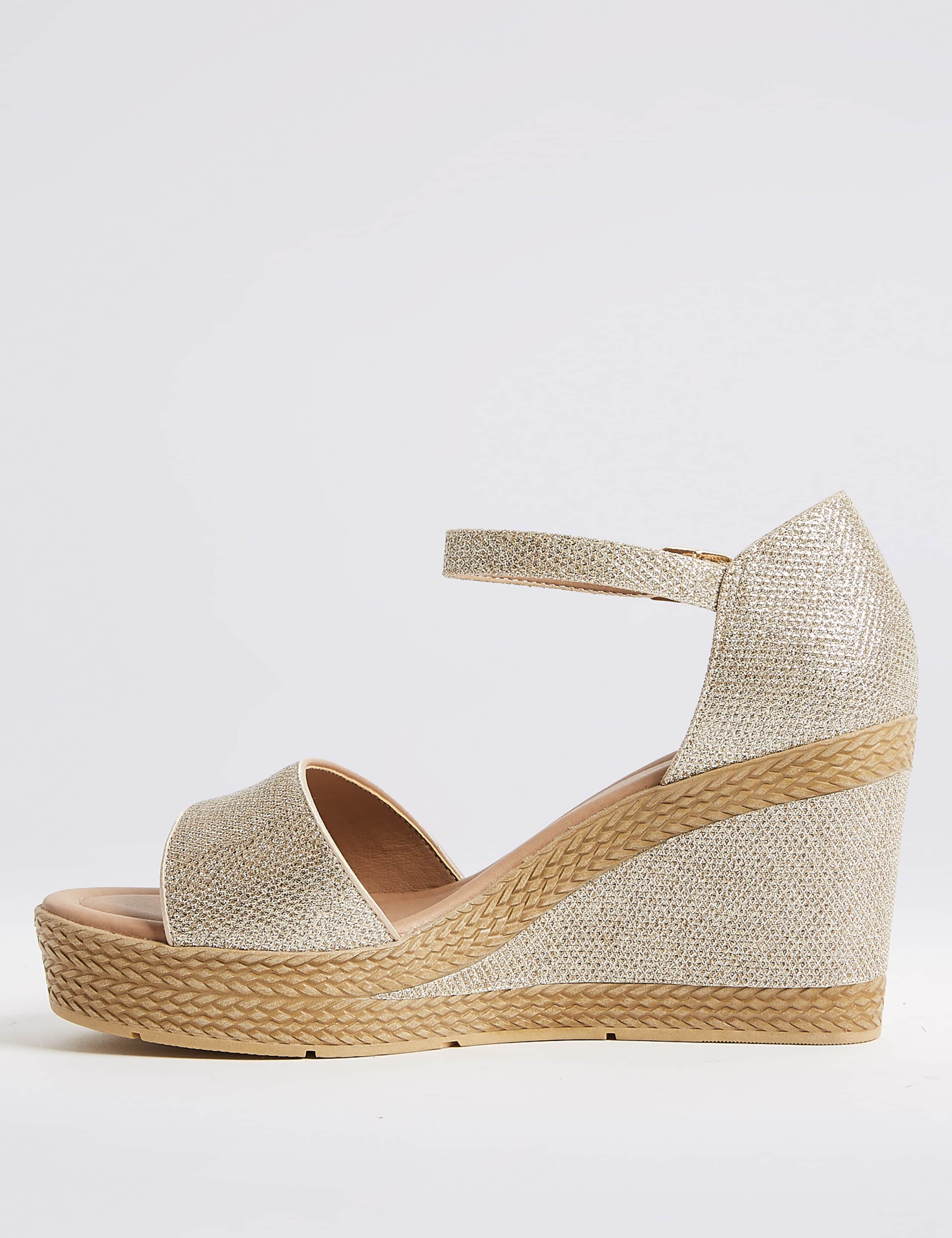 Wide Fit High Heel Two Band Sandals 5 of 6