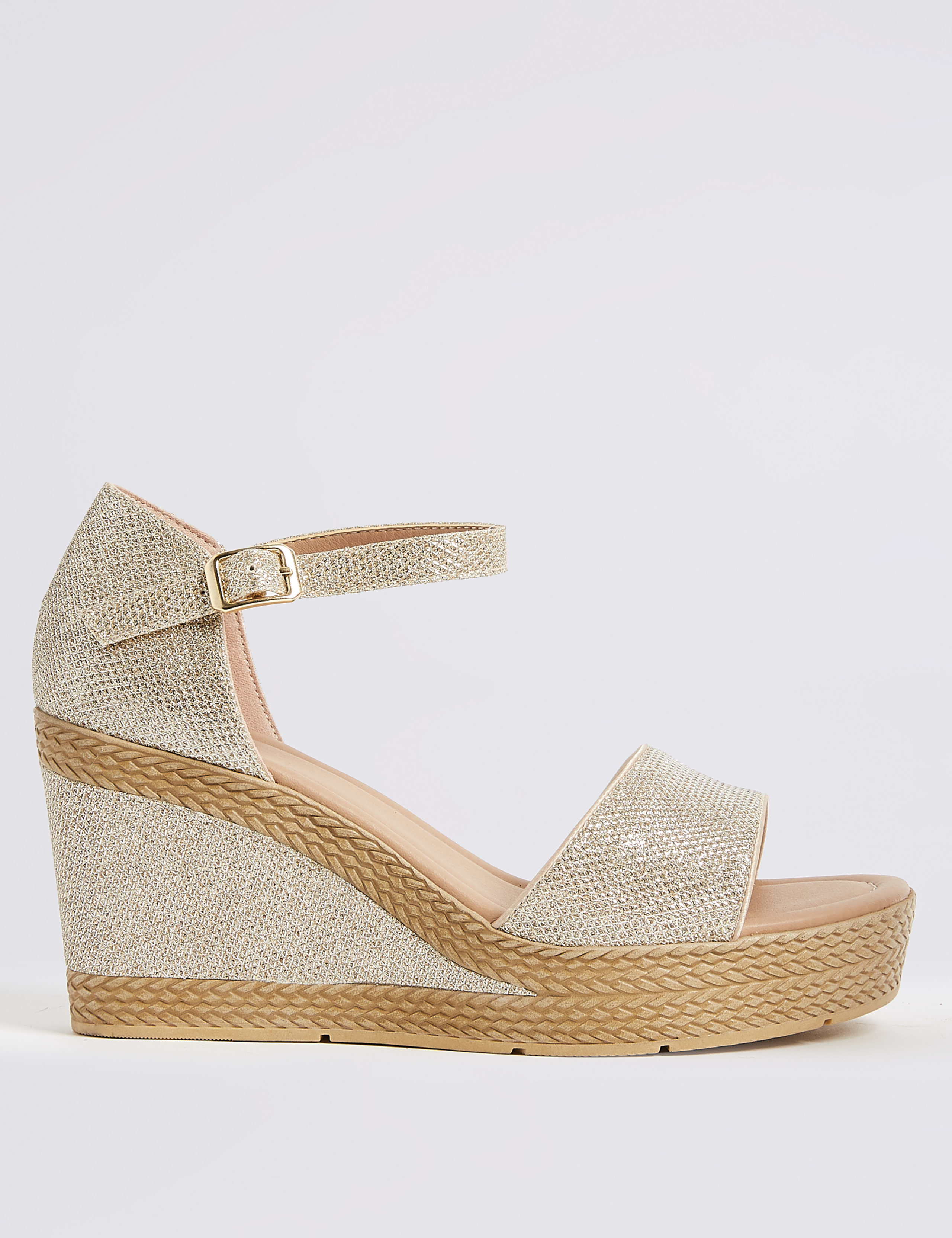 Wide Fit High Heel Two Band Sandals 2 of 6